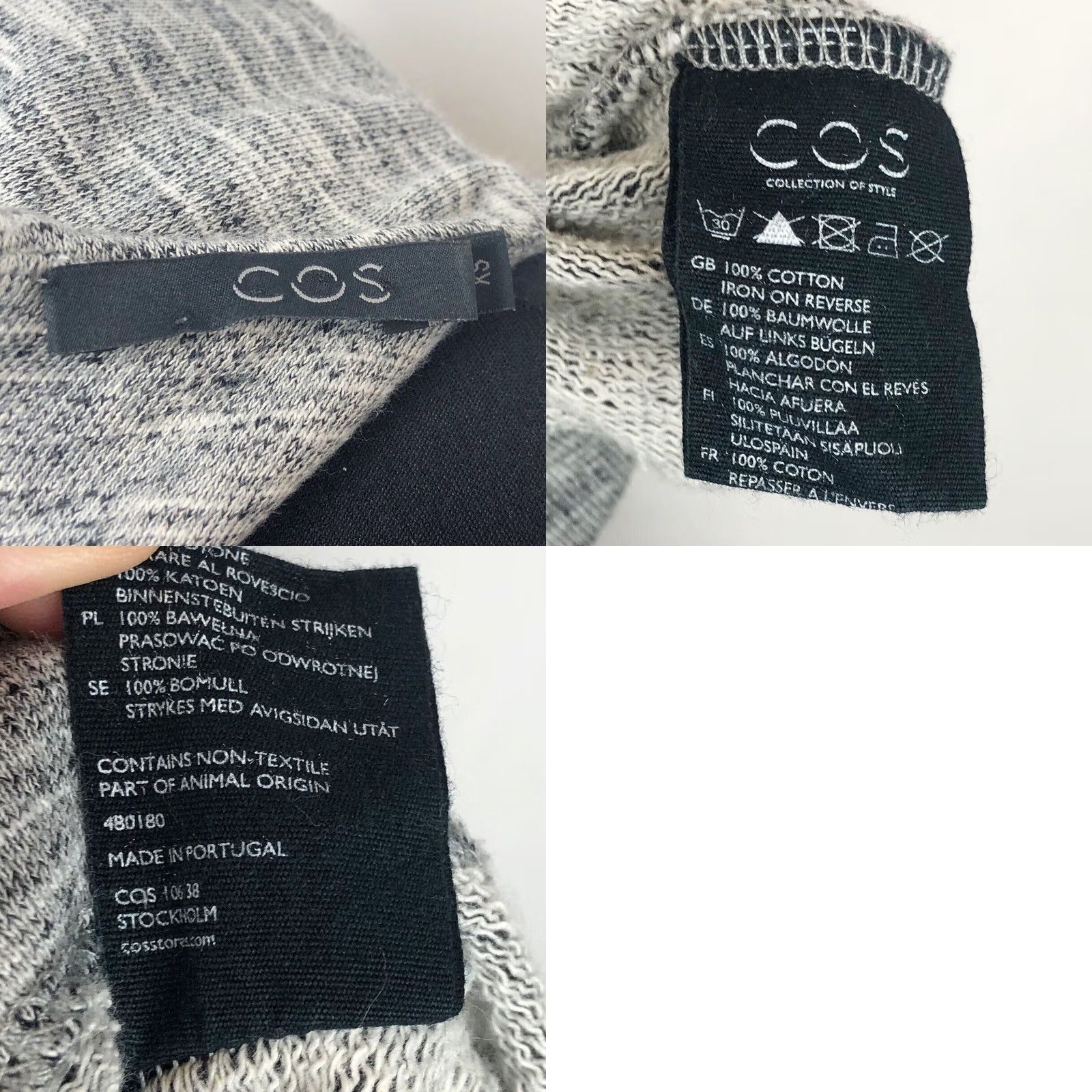 Cos Cos Sheath Dress Size XS Womens Sleeveless In Grey With Front Pockets Size XS / US 0-2 / IT 36-38 - 8 Thumbnail