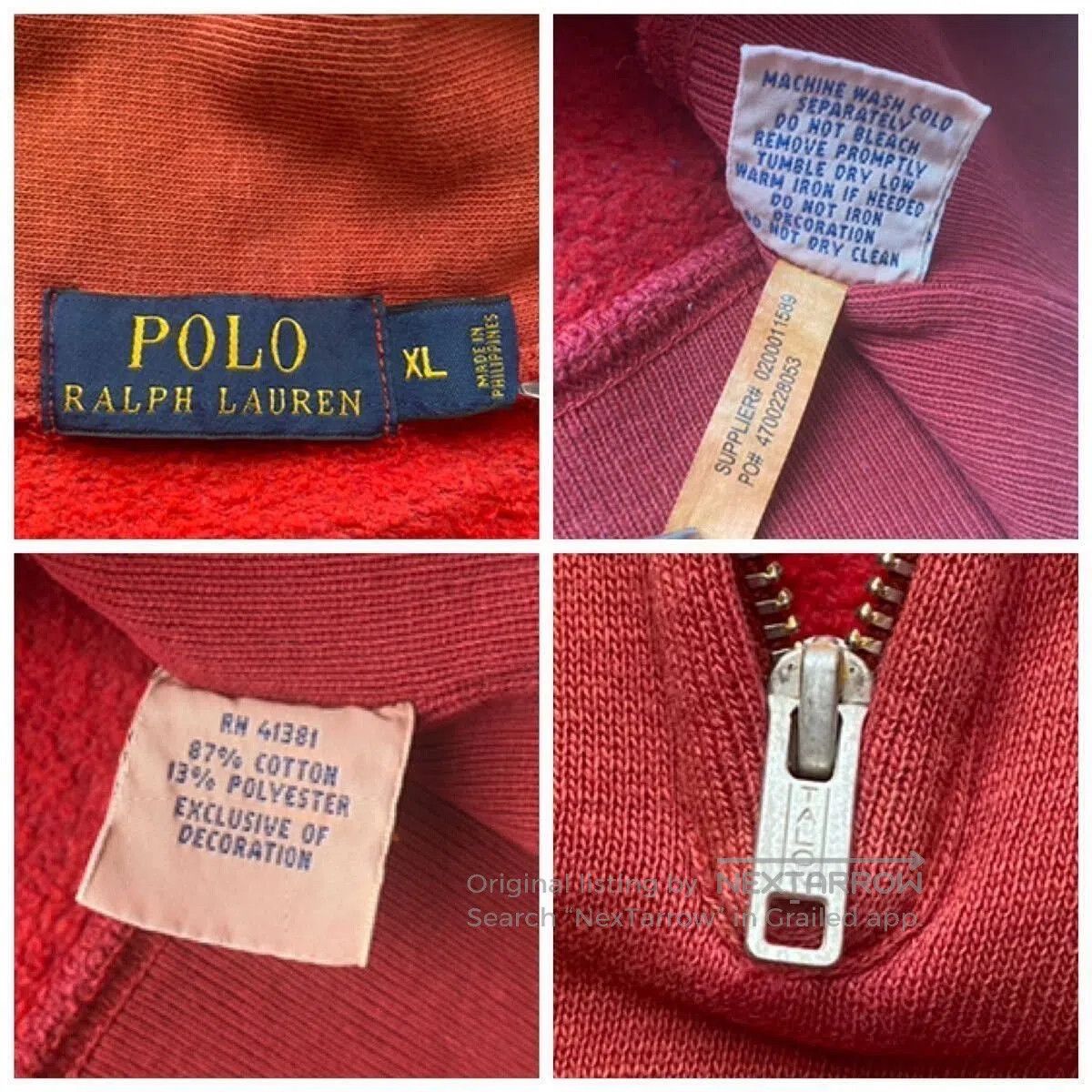 Polo Ralph Lauren red polo ralph lauren zip. Size US M / EU 48-50 / 2 - 9 Thumbnail