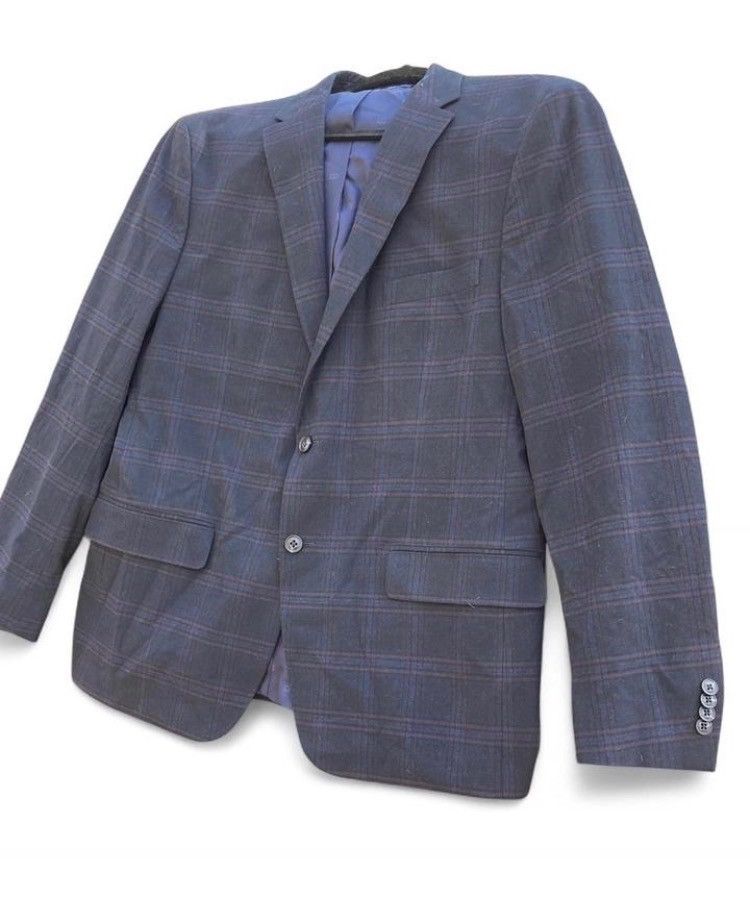 Tommy Hilfiger Tommy Hilfiger Windowpane Check Blazer Size 42R - 3 Thumbnail