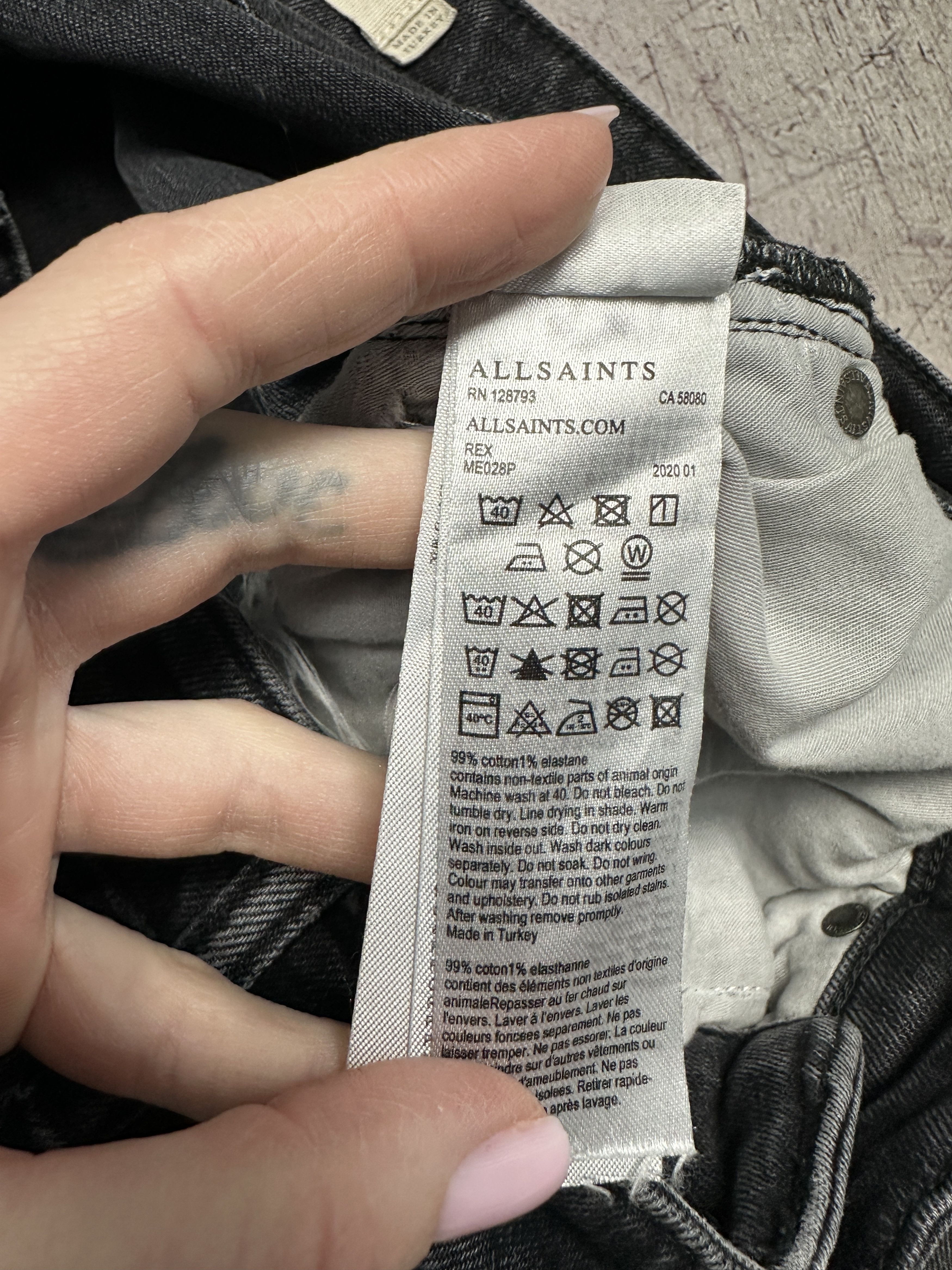 Allsaints Allsaints Mens Rex Denim Pants Jeans Size US 32 / EU 48 - 4 Thumbnail
