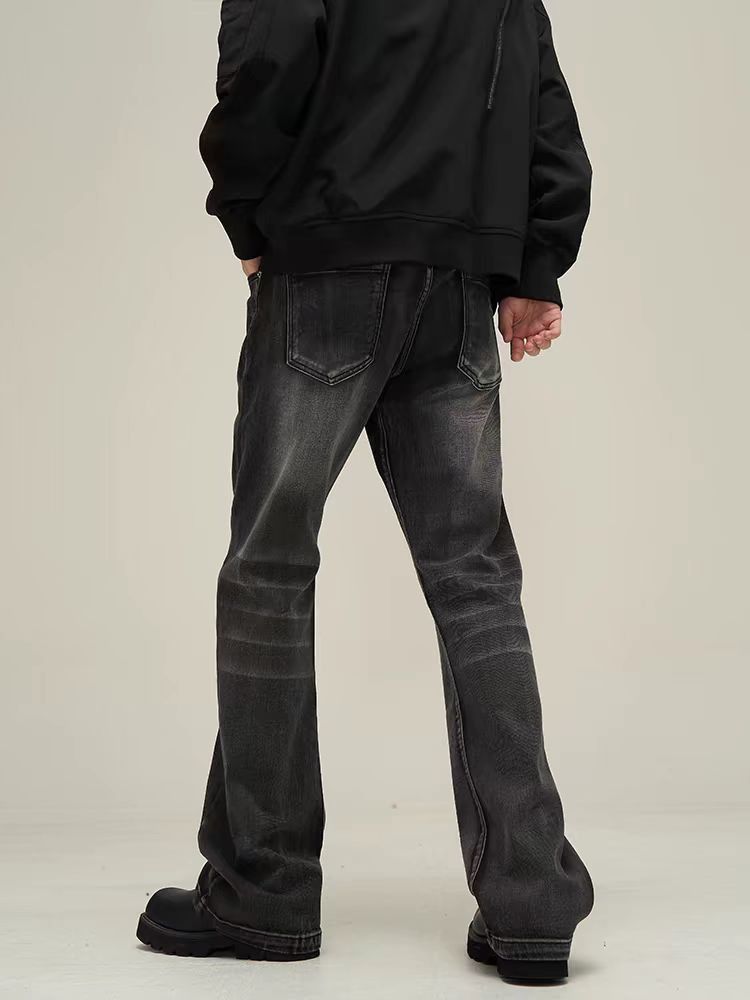 Japanese Brand × Jean Vintage washed street micro flare jeans Size US 32 / EU 48 - 3 Thumbnail