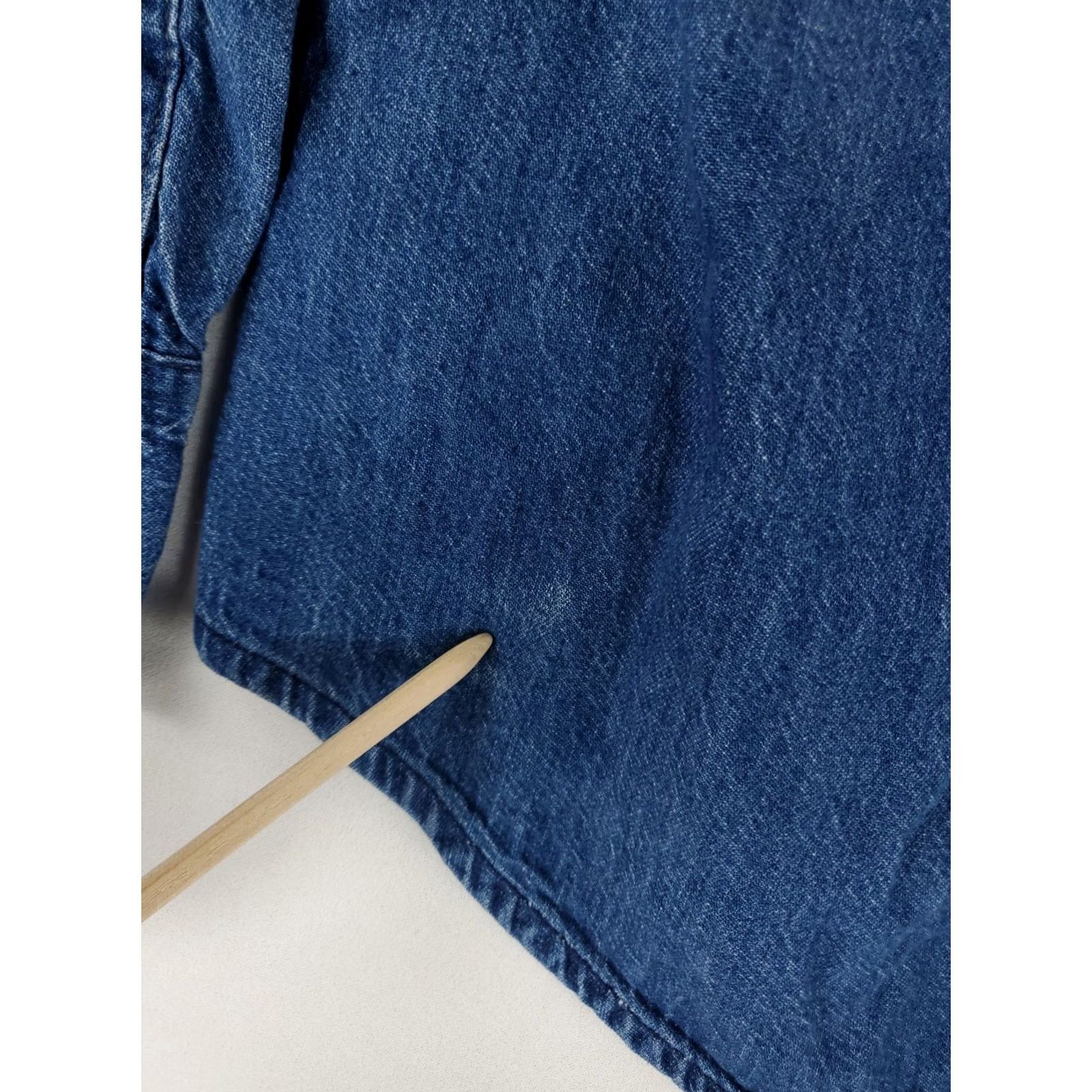Sears Sears Roebucks VTG Pearl Snap Denim Shirt Mens Large Tall 16/16.5 Blue Long Sleeve Snap Shirt Size US L / EU 52-54 / 3 - 4 Thumbnail