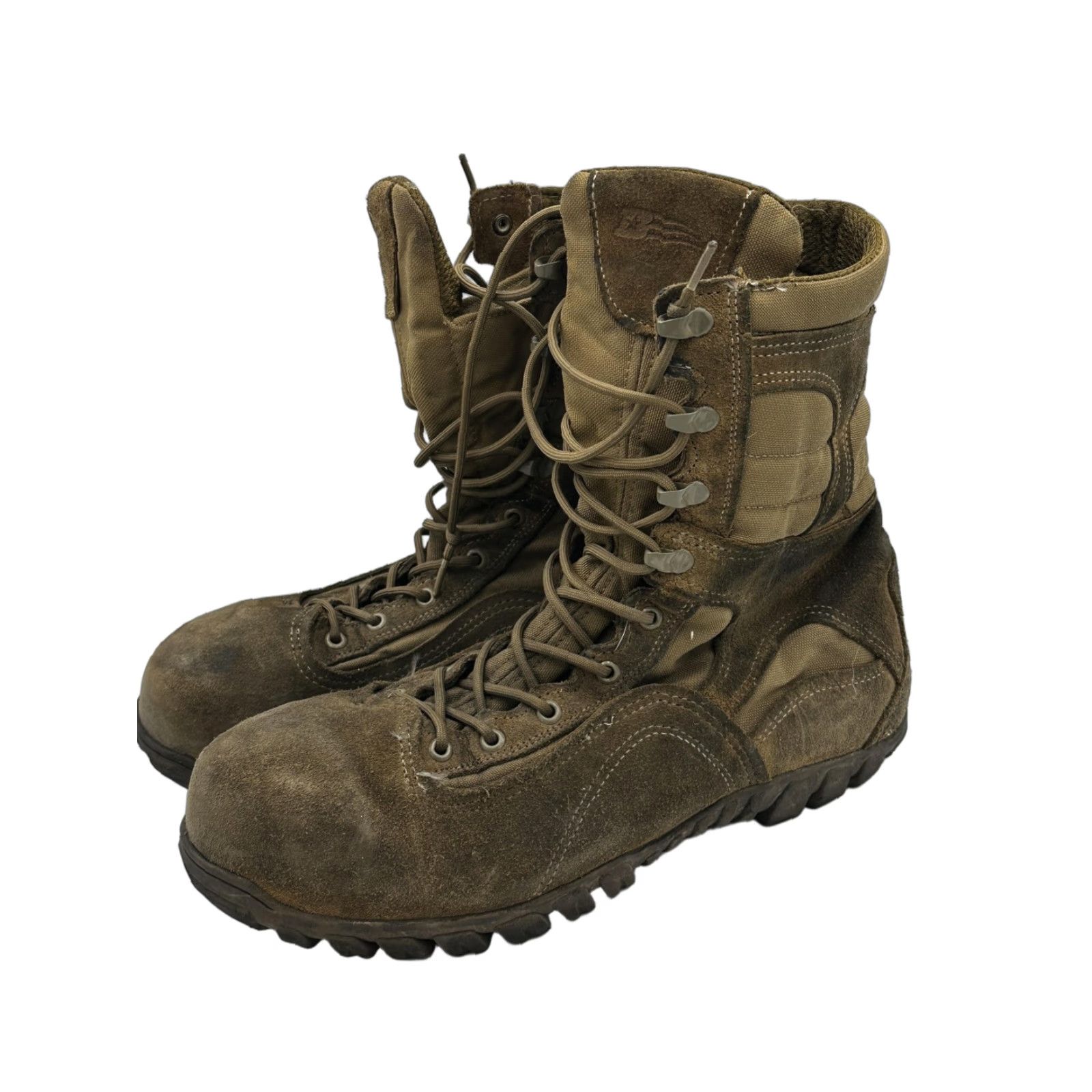 Vintage Belleville Sabre 533 ST Boots Mens Size 13.5 Brown Combat Steel Toe ASTM EH Size US 14 / EU 47 - 1 Thumbnail