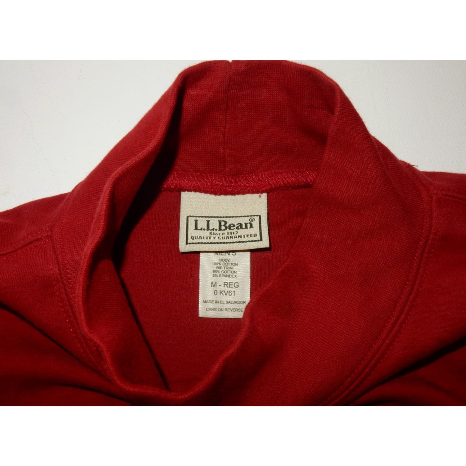 Vintage L.L. Bean Men's Sweater Pullover Mock Neck Size M Red Classic Clothing Size US M / EU 48-50 / 2 - 3 Thumbnail