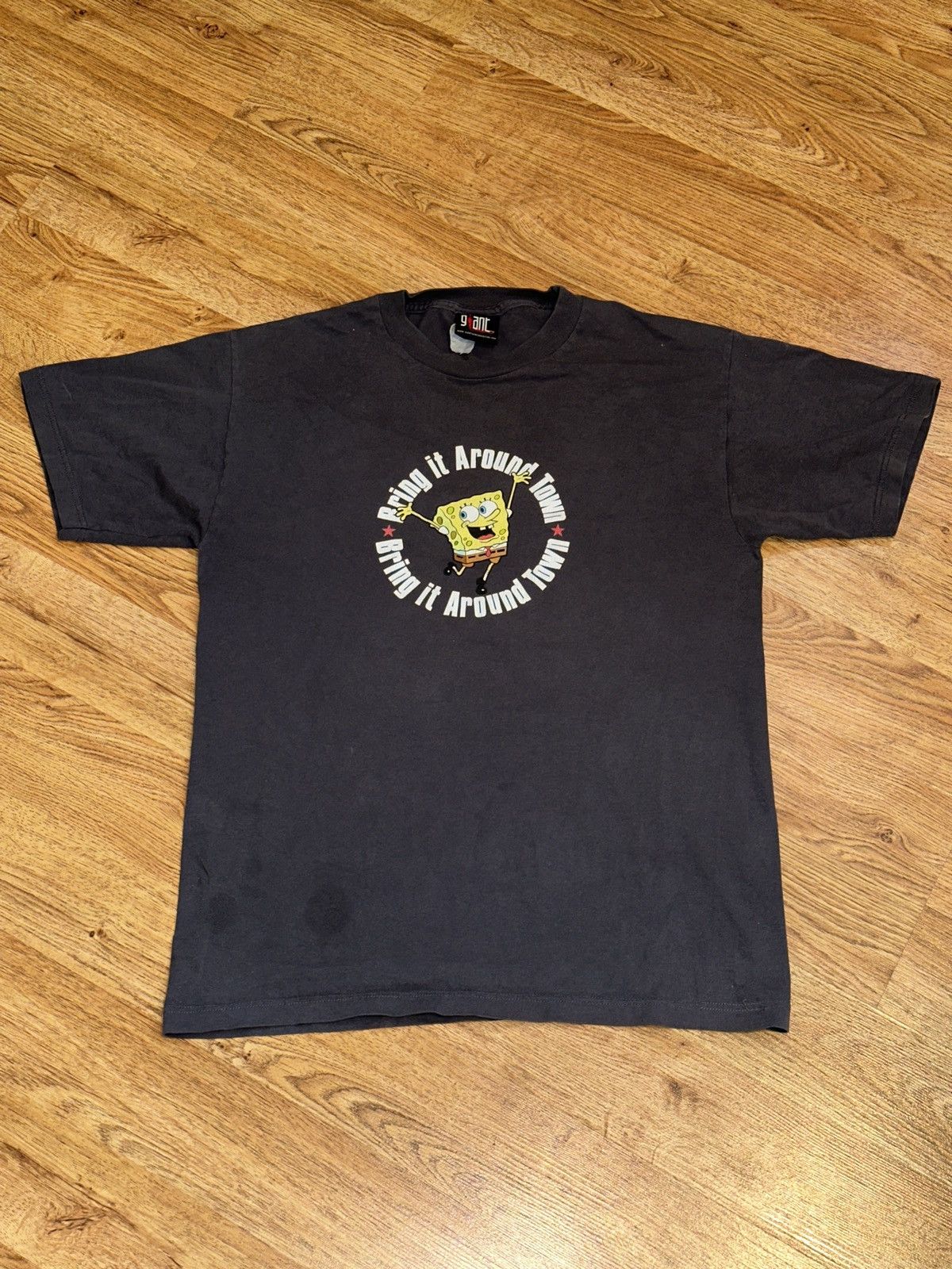 Cartoon Network × Nickelodeon × Vintage Y2K Vtg SPONGEBOB SQUAREPANTS Bring it Around Town Graph Tee Size US M / EU 48-50 / 2 - 1 Thumbnail