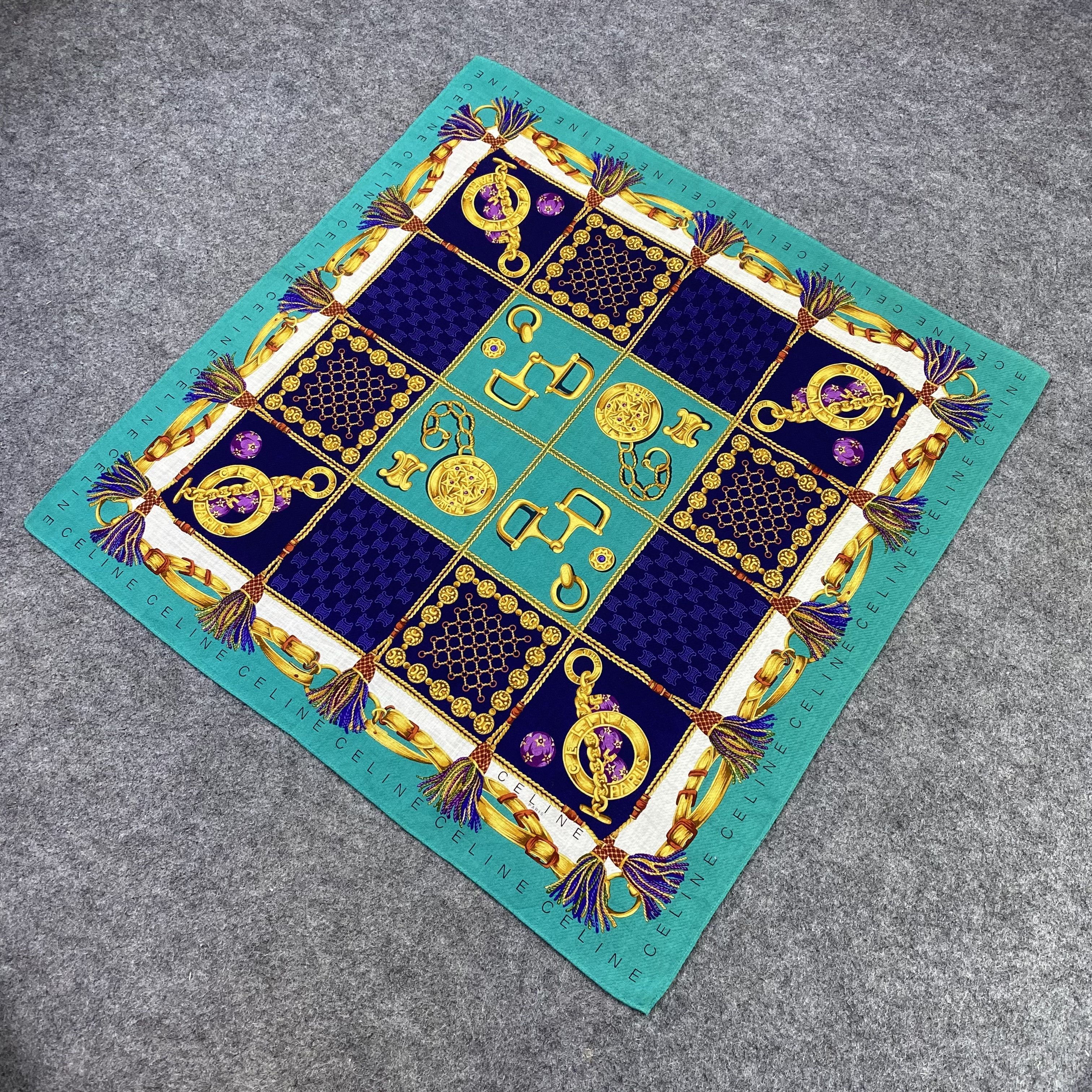 Celine Celine Handkerchief Neckerchief Bandana-B1732 Size ONE SIZE - 4 Thumbnail