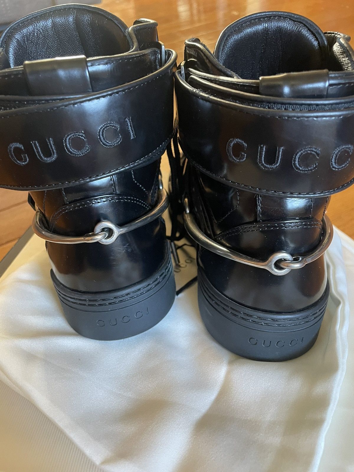 Gucci MENS GUCCI MANGUM HIGH TOPS Size US 8 / EU 41 - 9 Thumbnail
