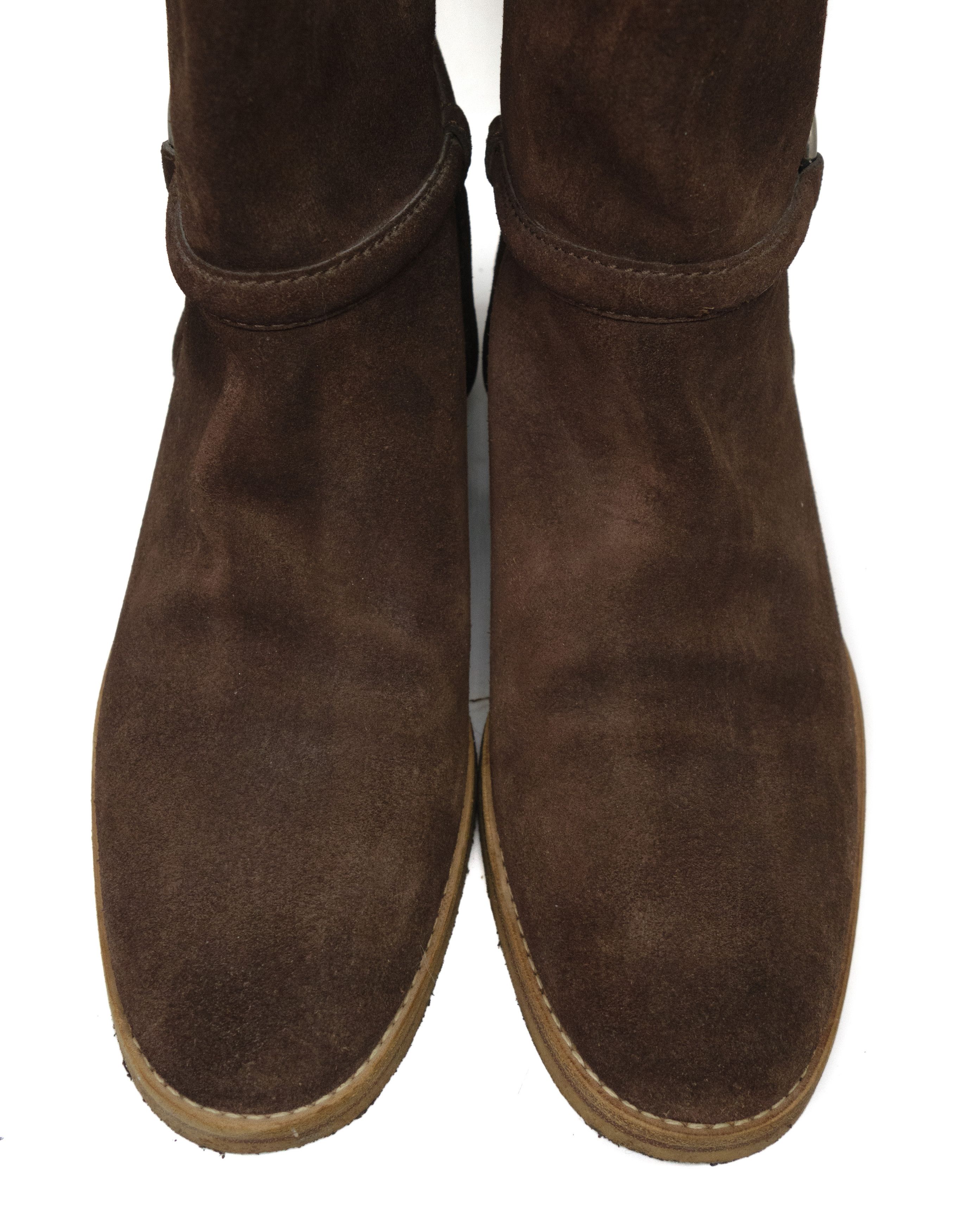 Gucci 00s Suede Mid-Calf Metal O-Ring Boots Tom Ford Size US 10 / IT 40 - 6 Thumbnail