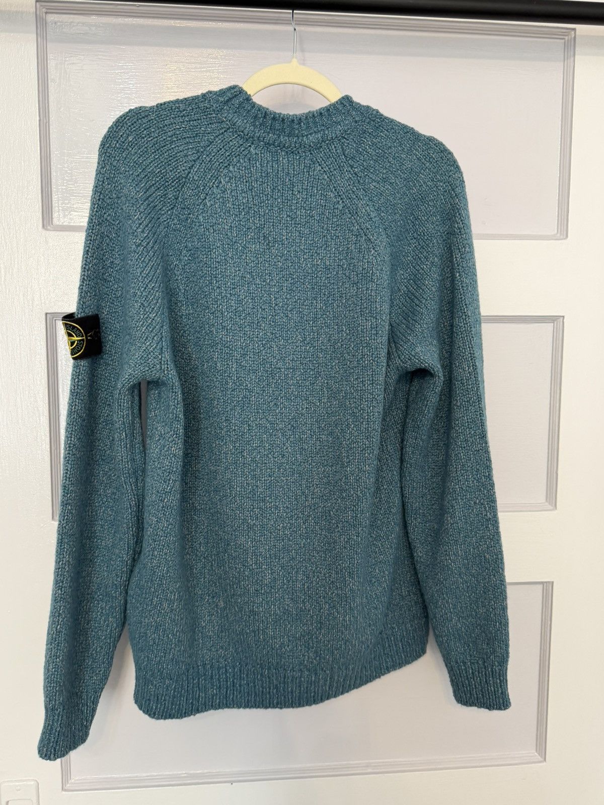Stone Island Fancy yarn mouline wool sweater with raglan sleeves Size US M / EU 48-50 / 2 - 2 Thumbnail