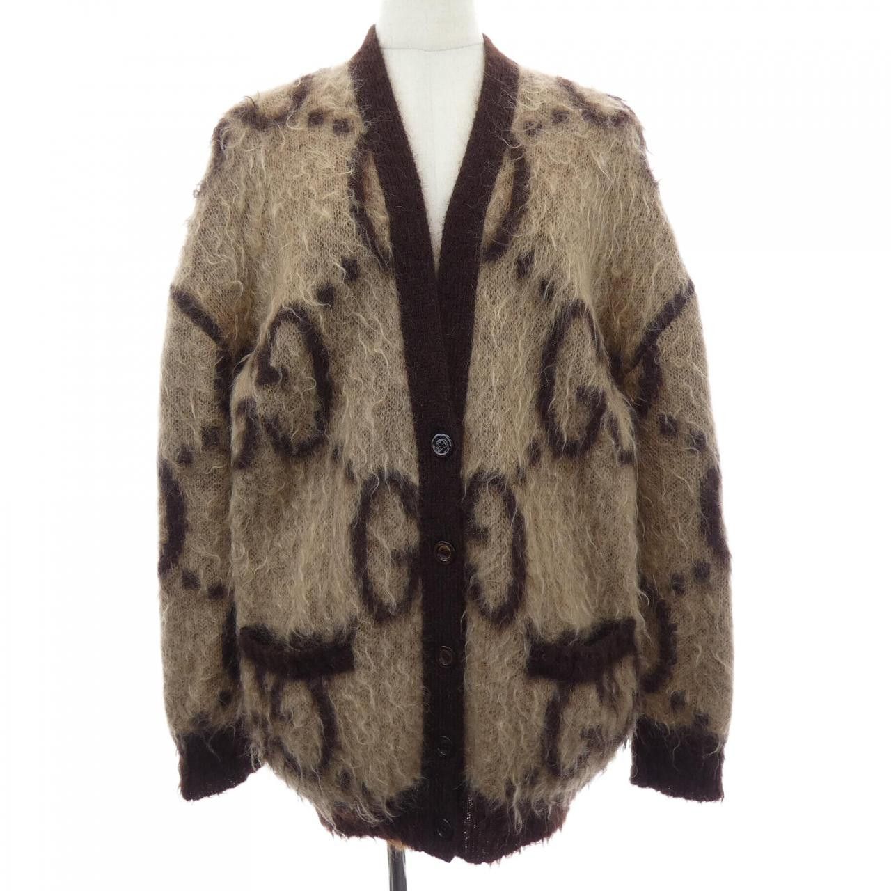 Gucci Gucci Gucci Wool Cardigan Textile Tops 635160XKBK2 DUTY FREE for USA Size ONE SIZE - 1 Thumbnail