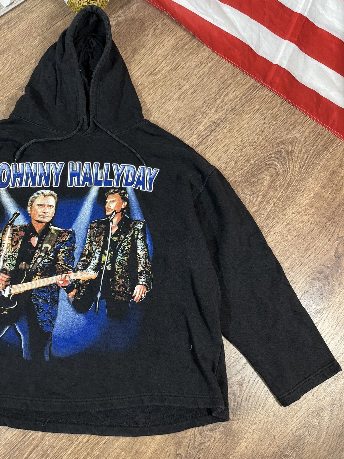 Band Tees Johnny Hallyday 90s Very Rare Hoodie Size US XL / EU 56 / 4 - 3 Thumbnail