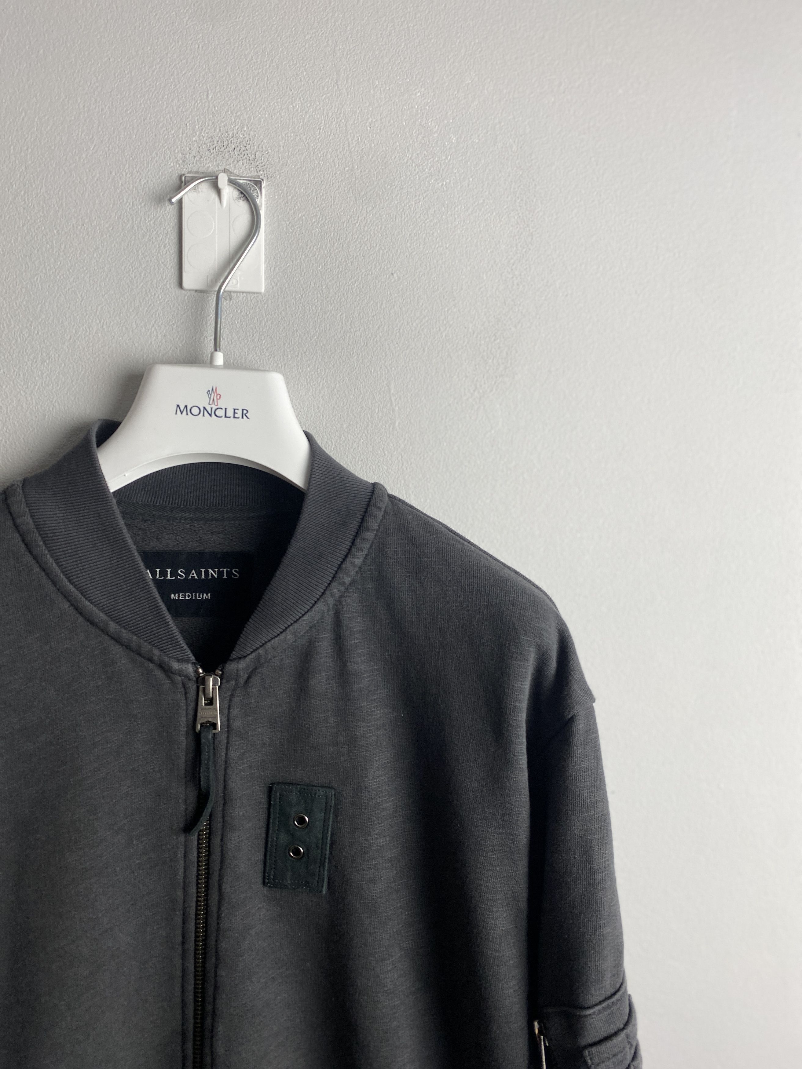 Allsaints Allsaints West Bomber zip-up sweatshirt cotton Size US M / EU 48-50 / 2 - 2 Thumbnail