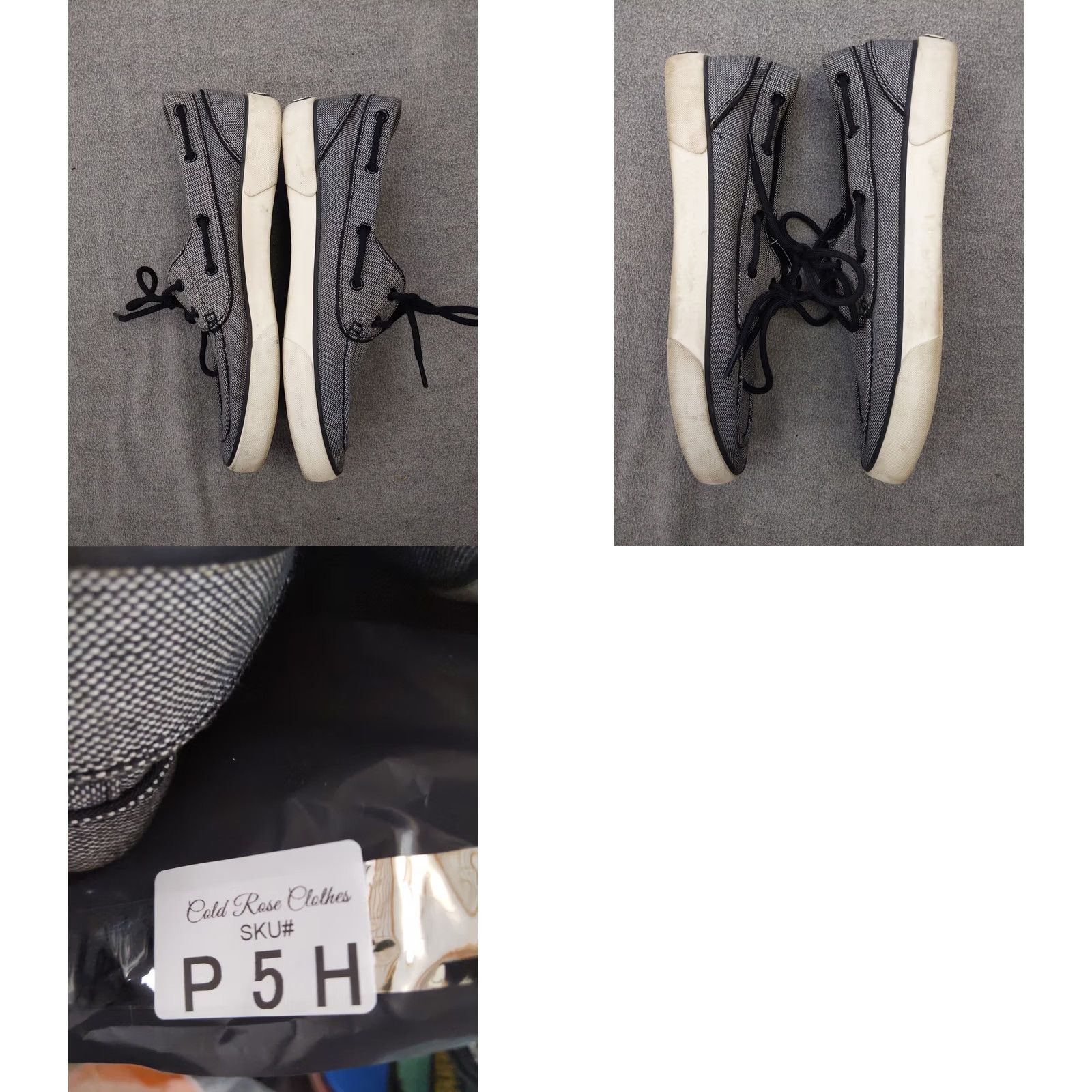 Polo Ralph Lauren Polo Ralph Lauren Shoes Mens 11 Black Gray Canvas Boat Deck Casual Sneakers Mens Size 11 Gray Black Boat Shoe Style Polo Ralph Lauren Vaughn Size US L / EU 52-54 / 3 - 8 Thumbnail