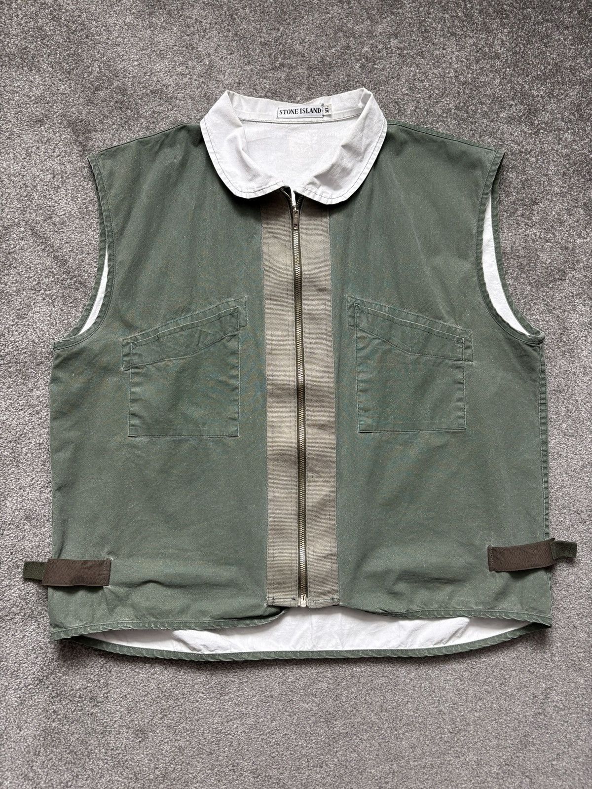 Stone Island Stone Island 1992 Tela Stella Marina Flight Vest Jacket Size US XL / EU 56 / 4 - 1 Thumbnail