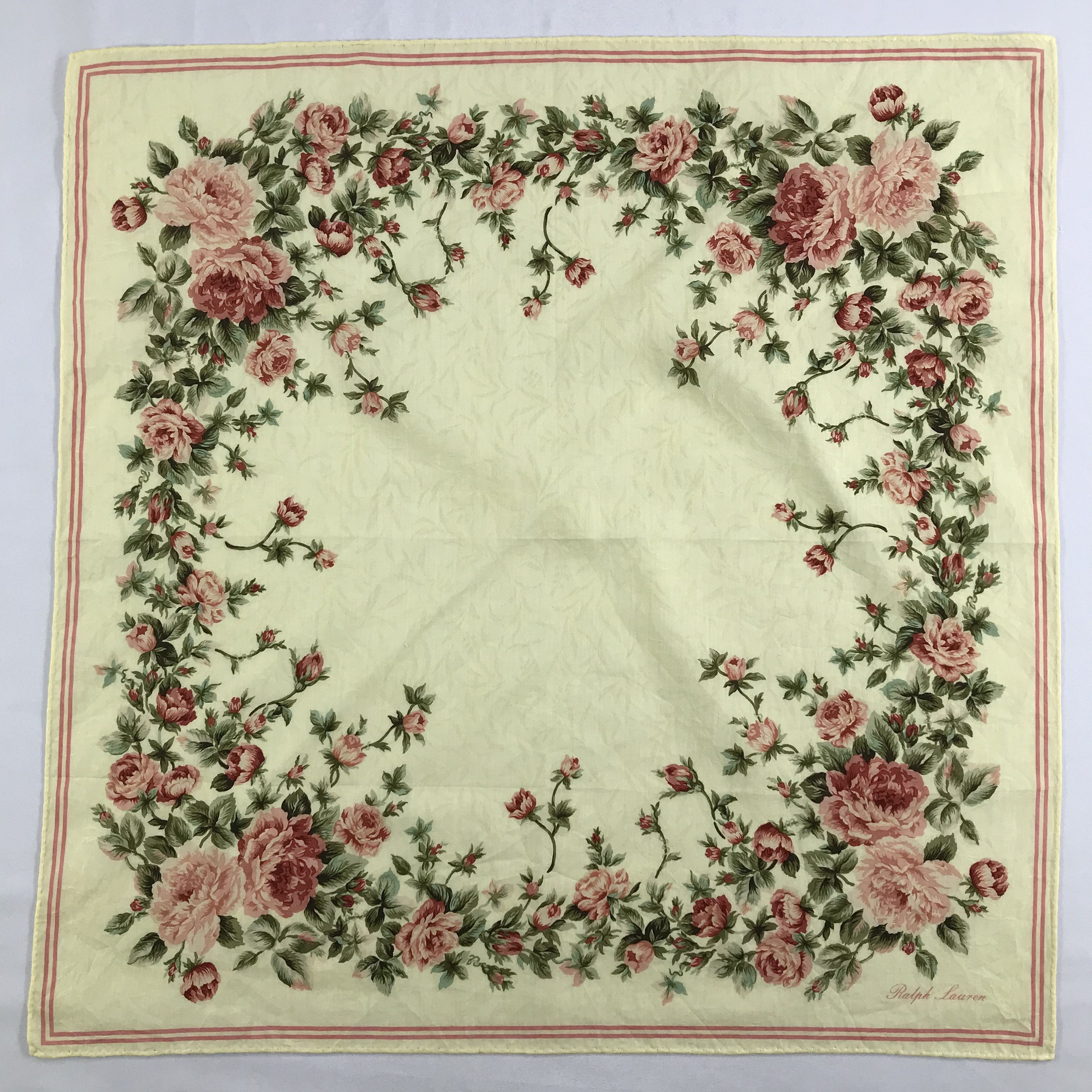 Ralph Lauren × Vintage Ralph Lauren Bandana / Handkerchief / Neckerchief - S2594 Size ONE SIZE - 1 Thumbnail