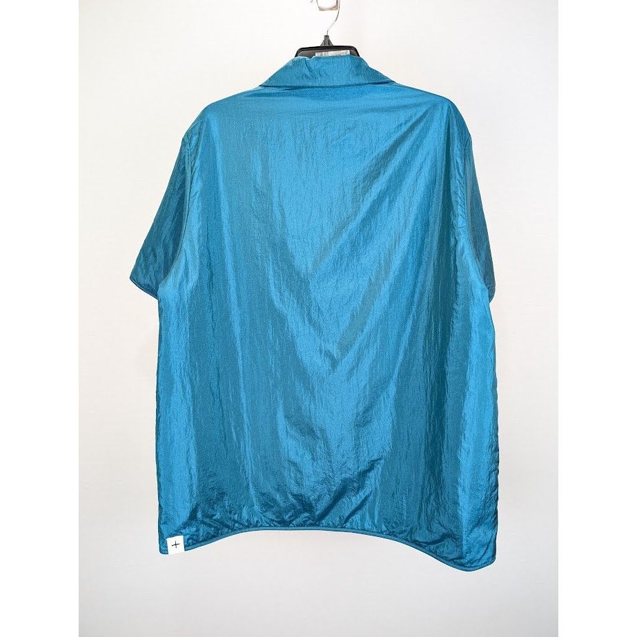 Jil Sander o1rshd1 CC20 Short Sleeve Shirt in Blue Size US M / EU 48-50 / 2 - 9 Thumbnail