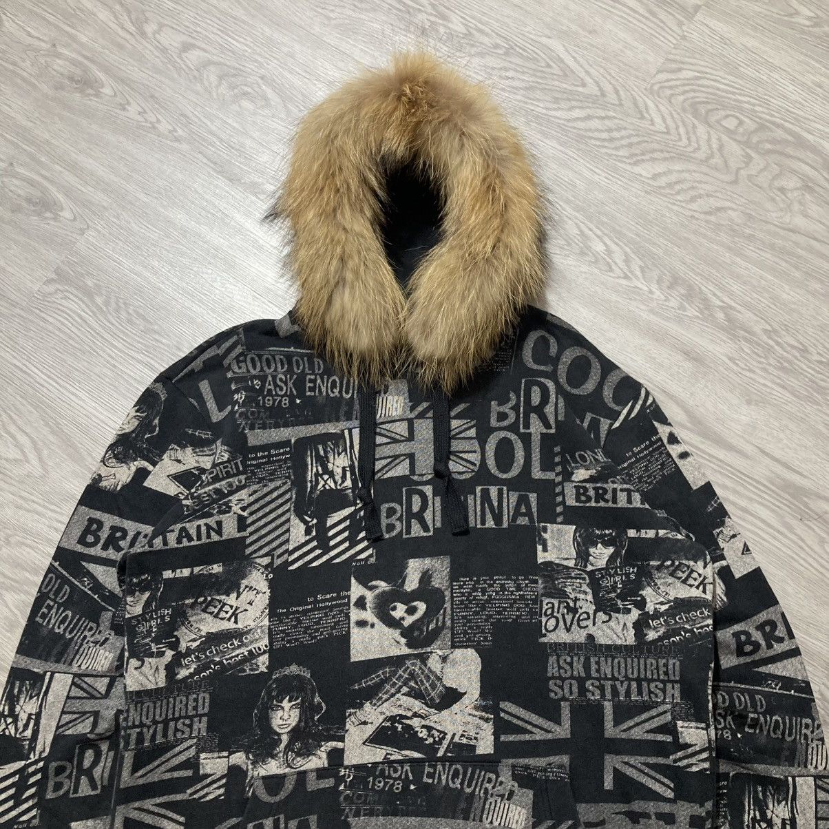 Hysteric Glamour 2000s Ask Enquired British England Punk Style Fur Hoodie Size US XL / EU 56 / 4 - 2 Thumbnail