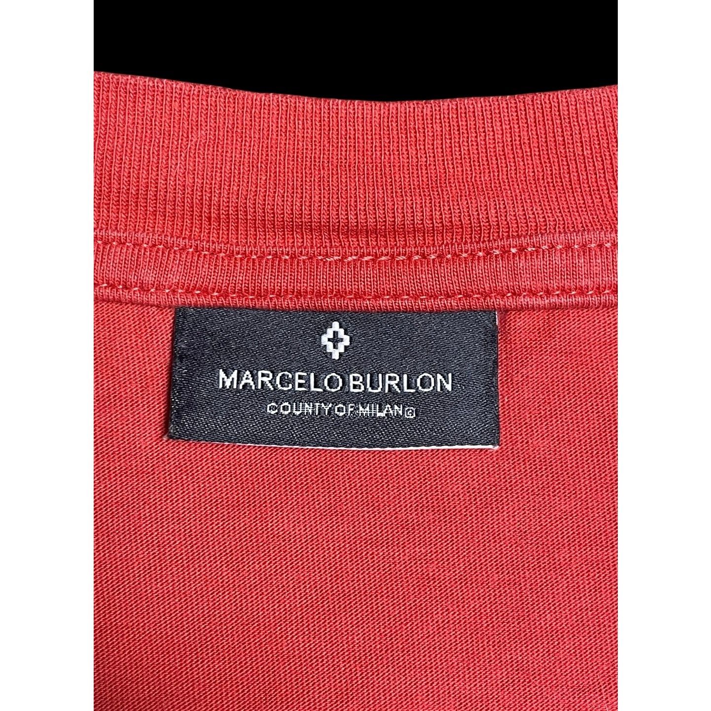 Marcelo Burlon Marcelo Burlon County of Milan Skull & Rose Red Graphic Tee Size US S / EU 44-46 / 1 - 6 Thumbnail