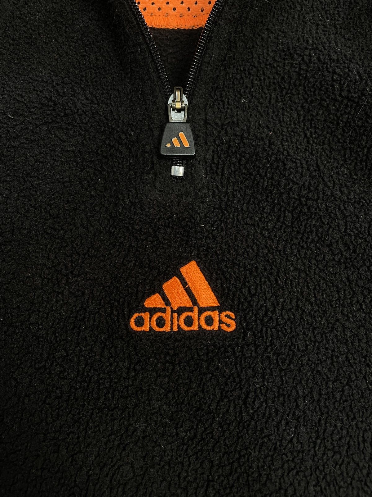 Adidas × Vintage Vintage Adidas 1/3 Zip Teddy Fleece Sherpa Hoodie Y-3 Style Size US L / EU 52-54 / 3 - 7 Thumbnail