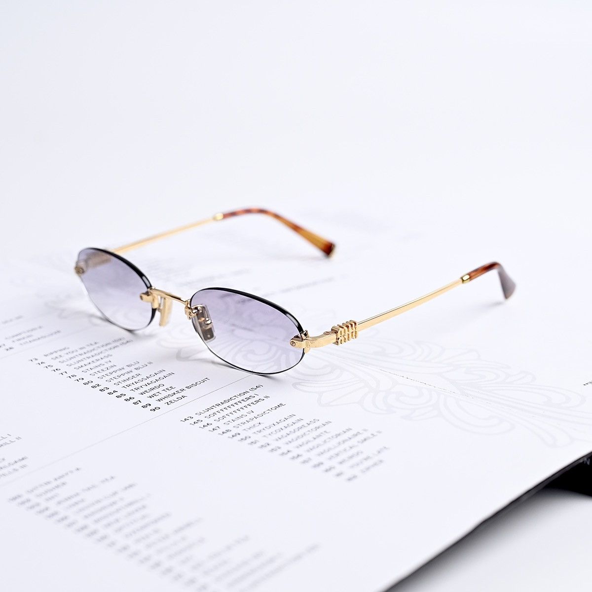 Miu Miu MIU MIU 0MU A54S 5AK04O SUNGLASSES Size ONE SIZE - 1 Thumbnail