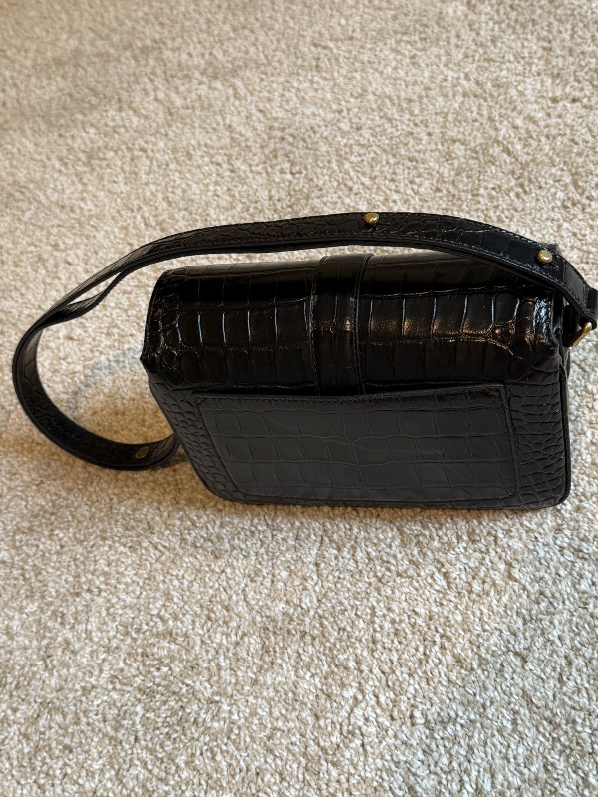 Balenciaga Lady Flap Small Shoulder Bag Black Crocodile Calfskin Size ONE SIZE - 5 Thumbnail