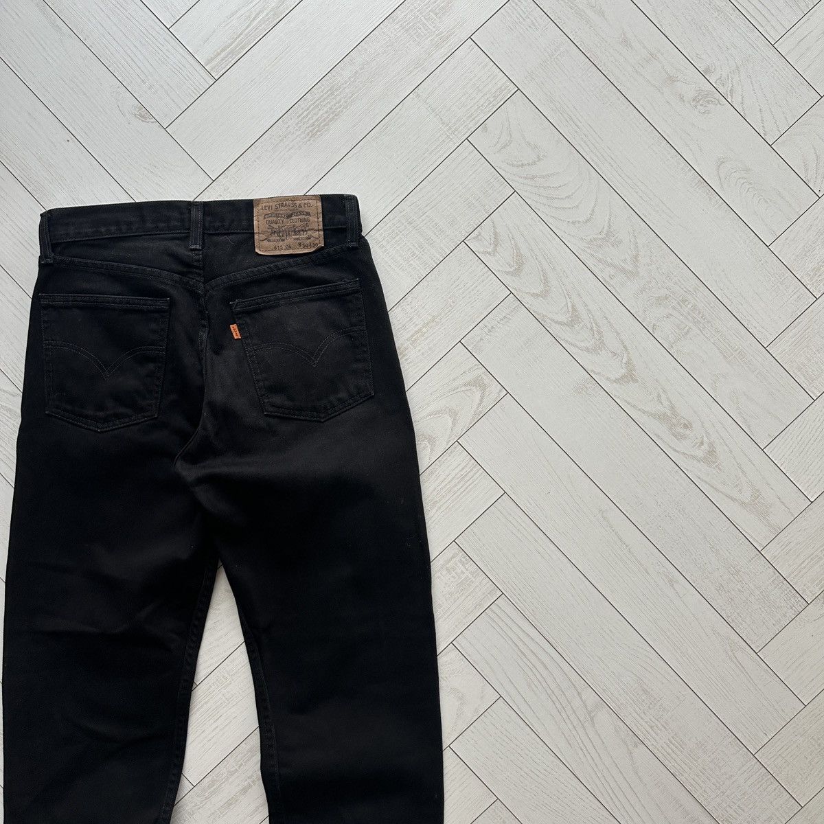 Levi's Vintage Clothing Vintage 90s Levis 615 Straight fit black jeans 30x30 USA y2k Size US 30 / EU 46 - 4 Thumbnail