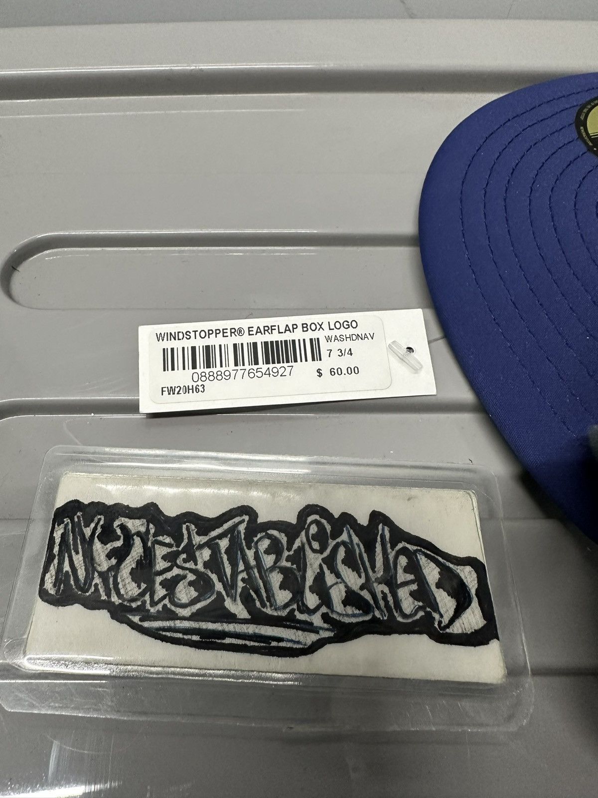 Goretex × New Era × Supreme Supreme Windstopper Earflap Box logo fitted Hat Size 7 3/4s Size 34 - 3 Thumbnail