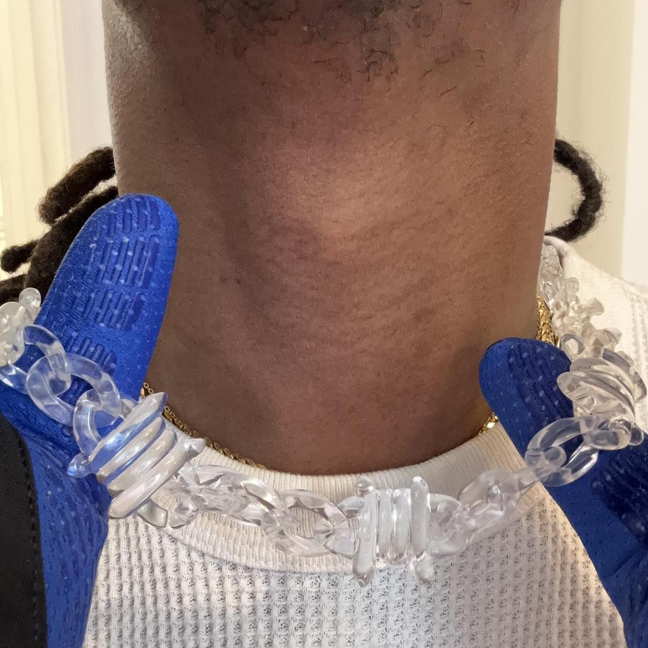 Vintage 2000s Barbed Wire Translucent See-thru Hip hop Chain Size ONE SIZE - 2 Thumbnail