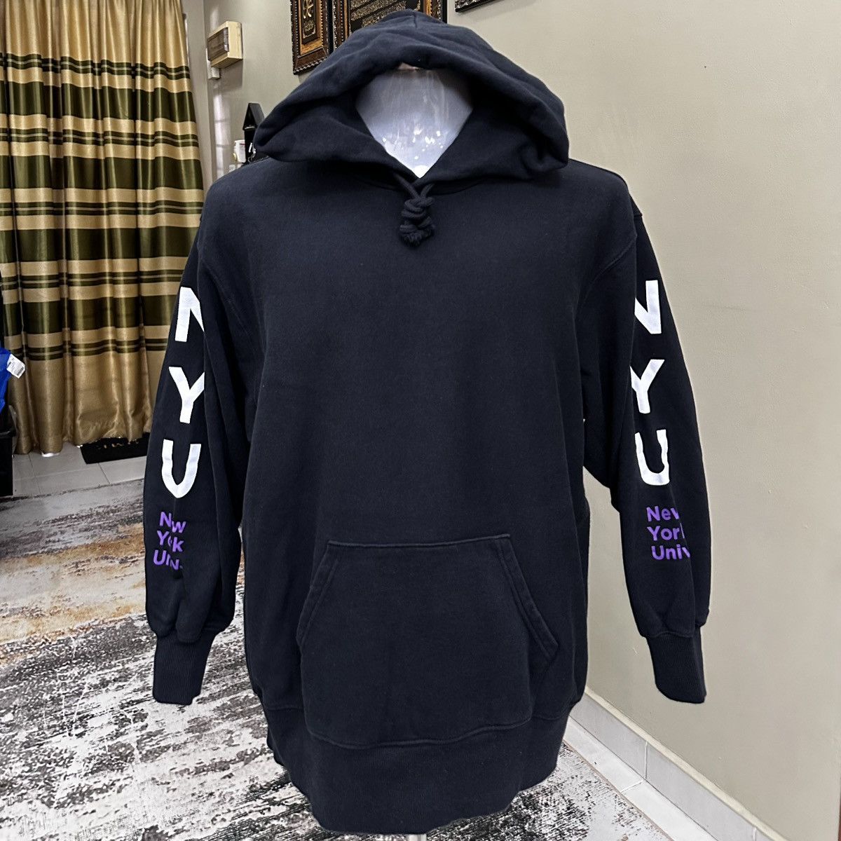 Vintage New York University Hoodie Size US XL / EU 56 / 4 - 2 Thumbnail