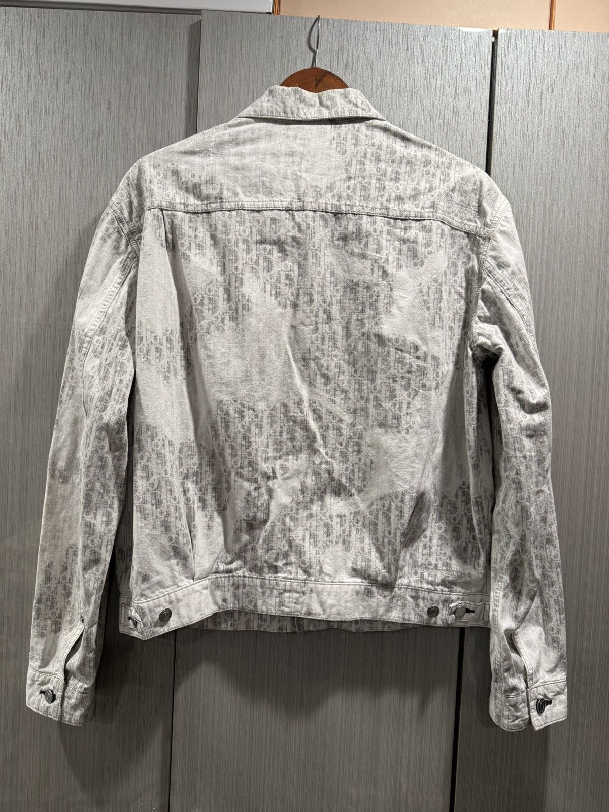 Dior Dior Japanese Denim Grey Oblique Jacket Size US L / EU 52-54 / 3 - 2 Thumbnail