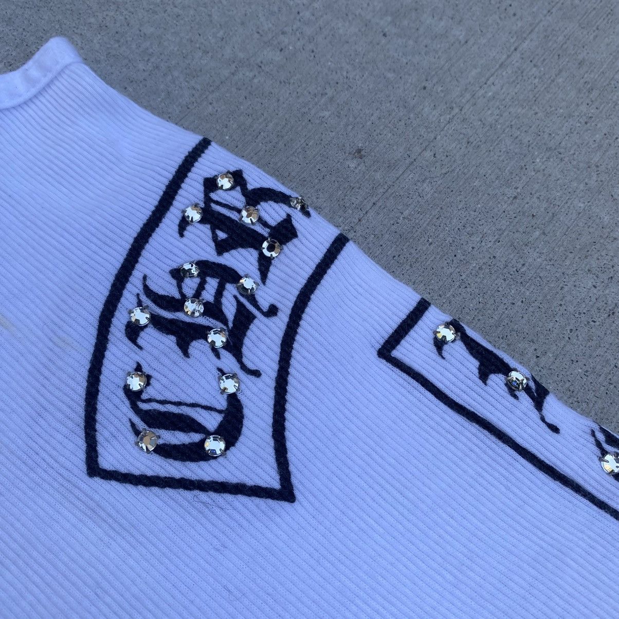 Chrome Hearts Chrome Hearts Swarovski T Bar Tank Top Small Size US S / EU 44-46 / 1 - 7 Thumbnail