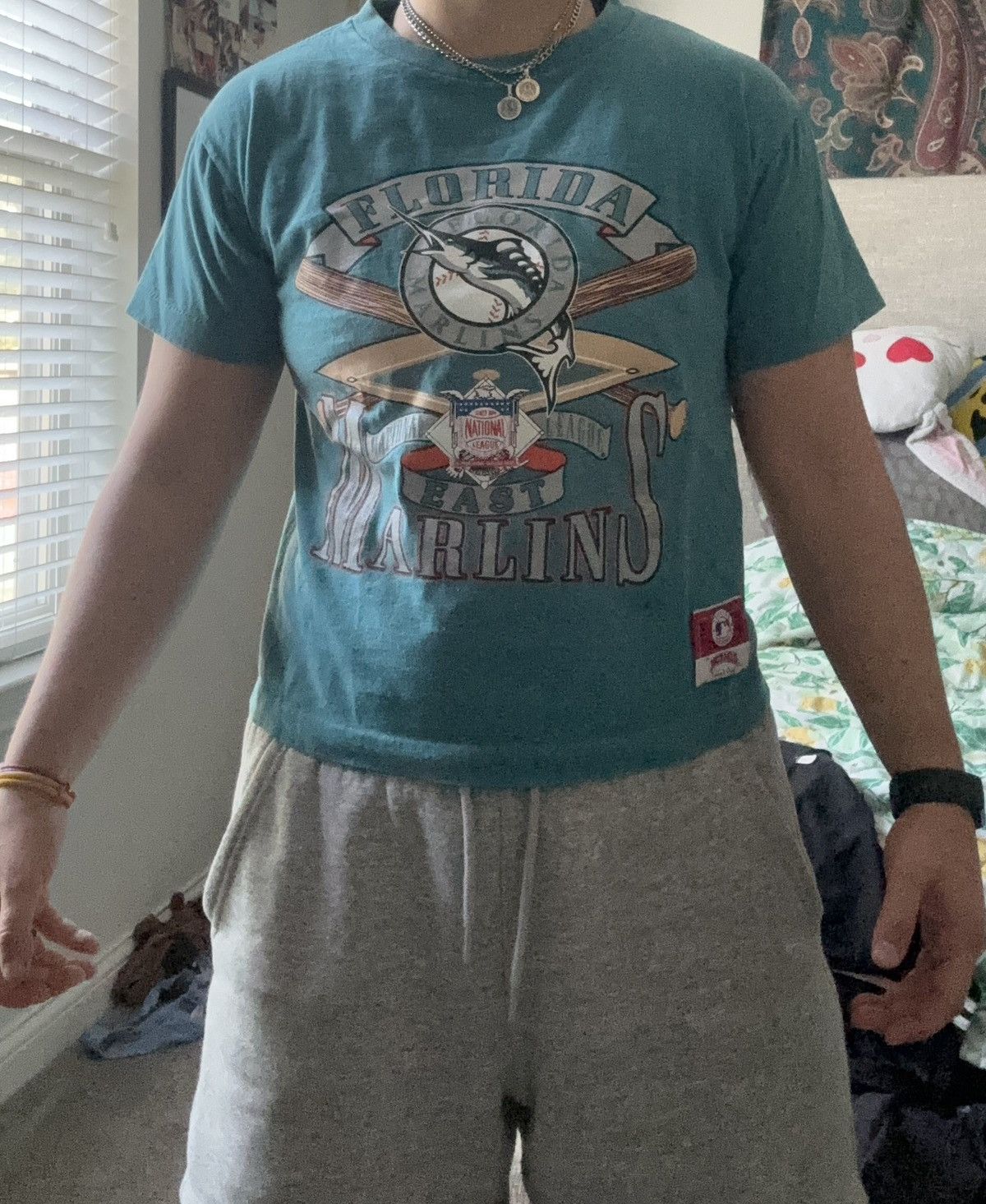 Nutmeg Vintage 1997 nutmeg teal florida marlins mlb tshirt Size US M / EU 48-50 / 2 - 8 Thumbnail
