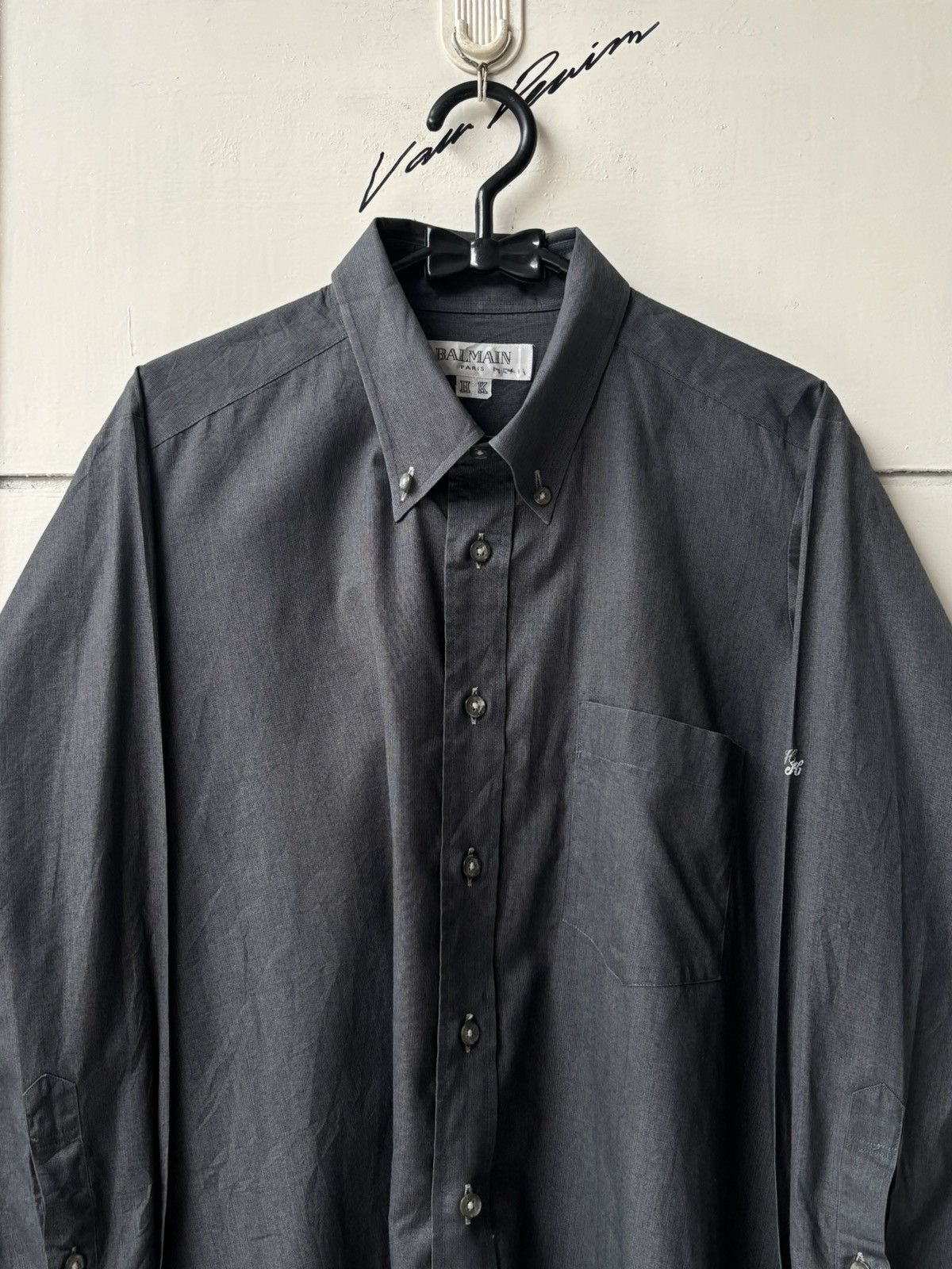 Balmain BALMAIN PARIS Grey Shirt Size US M / EU 48-50 / 2 - 3 Thumbnail