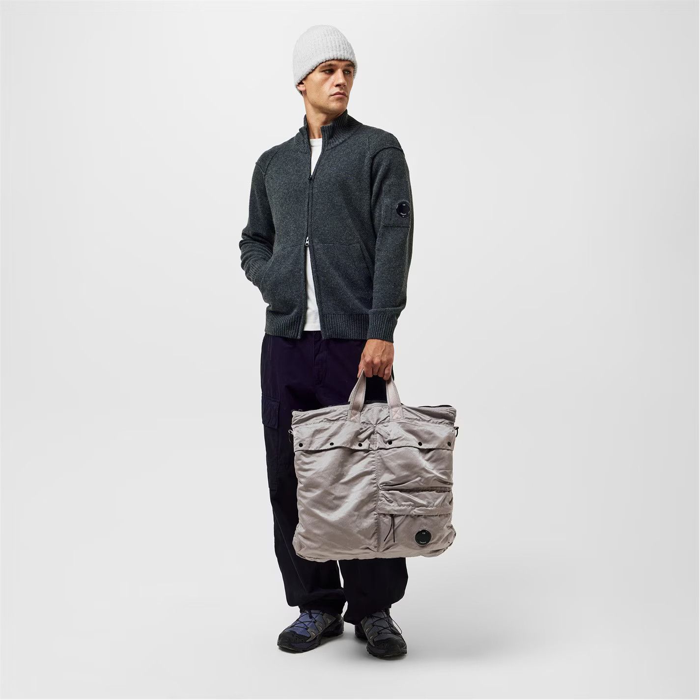C.P. Company o1g2r1mq0426 Technical Cardigan in Dark Grey Size US XL / EU 56 / 4 - 6 Thumbnail