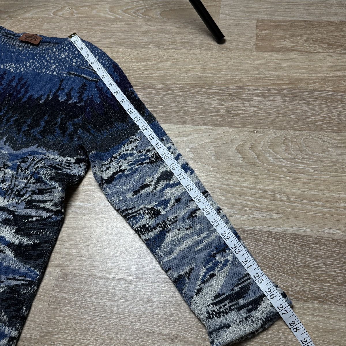 Missoni Rare Vintage Missoni Women's Wool Sweater Blue Winter Nature Size L / US 10 / IT 46 - 18 Thumbnail