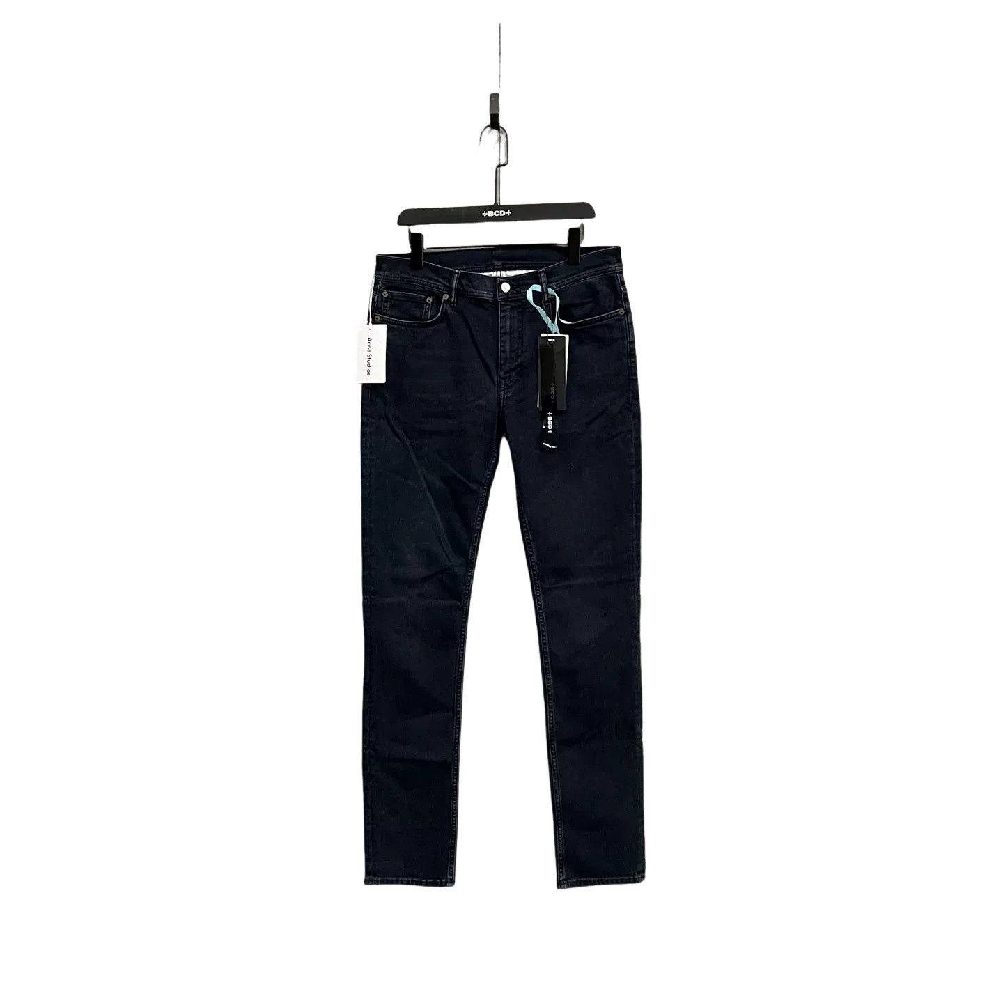 Acne Studios Acne Studios North Blue Black Straight Jeans 31 Size US 31 - 1 Thumbnail