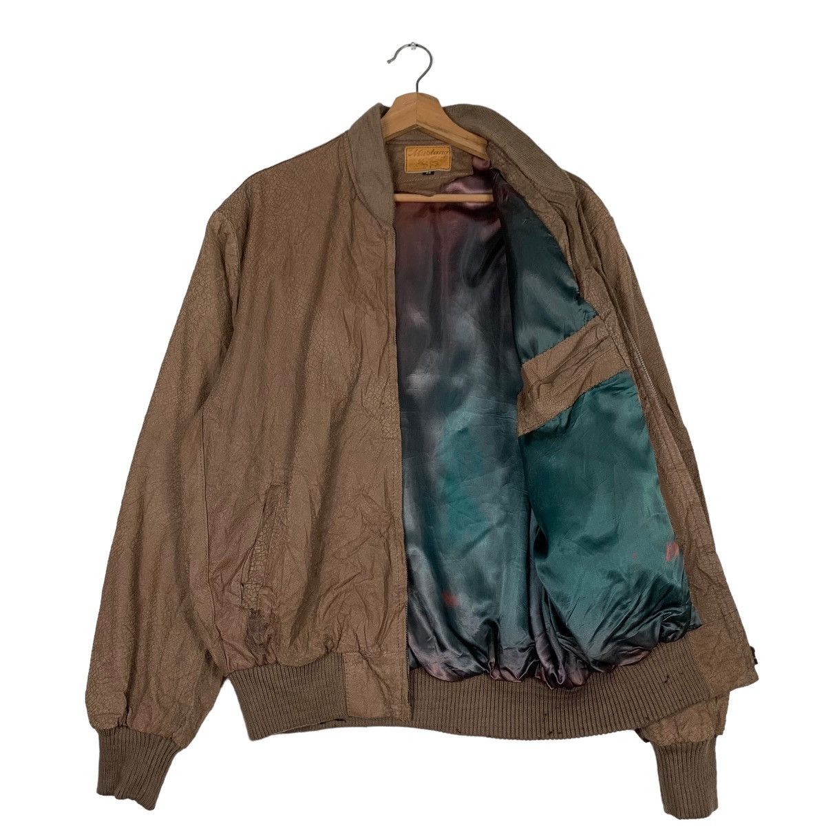 Japanese Brand Vintage MUSTANG Bomber Leather Jacket #0363-C17 Size US L / EU 52-54 / 3 - 9 Thumbnail
