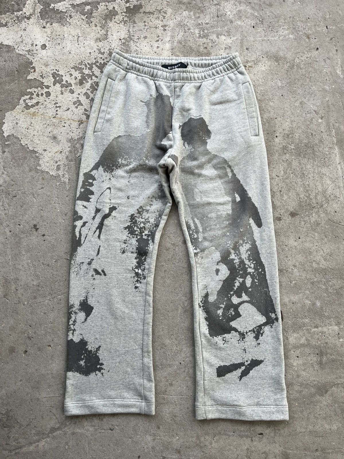 Misbhv MISBHV Big Logo Baggy Grey Sweatpants Pants Y2K like Supreme Size US 34 / EU 50 - 1 Thumbnail
