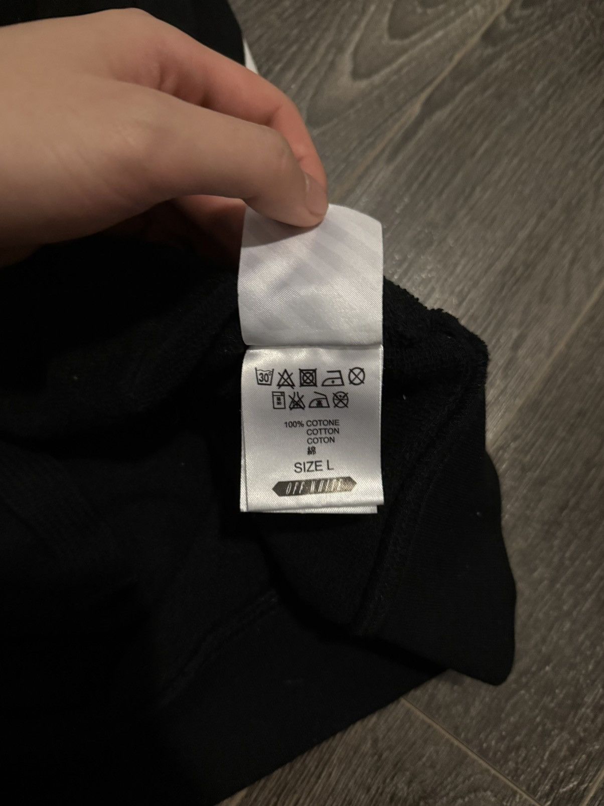 Off-White Off White Blue Collar Hoodie Size Large Size US L / EU 52-54 / 3 - 7 Thumbnail
