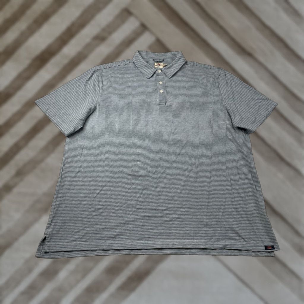 Faherty Faherty Polo Shirt Men’s XXL Short Sleeve Striped Button-Down Collared Cotton Elastodiene Modal Multicolor Casual Shirt Mens XXL Size US XXL / EU 58 / 5 - 1 Thumbnail