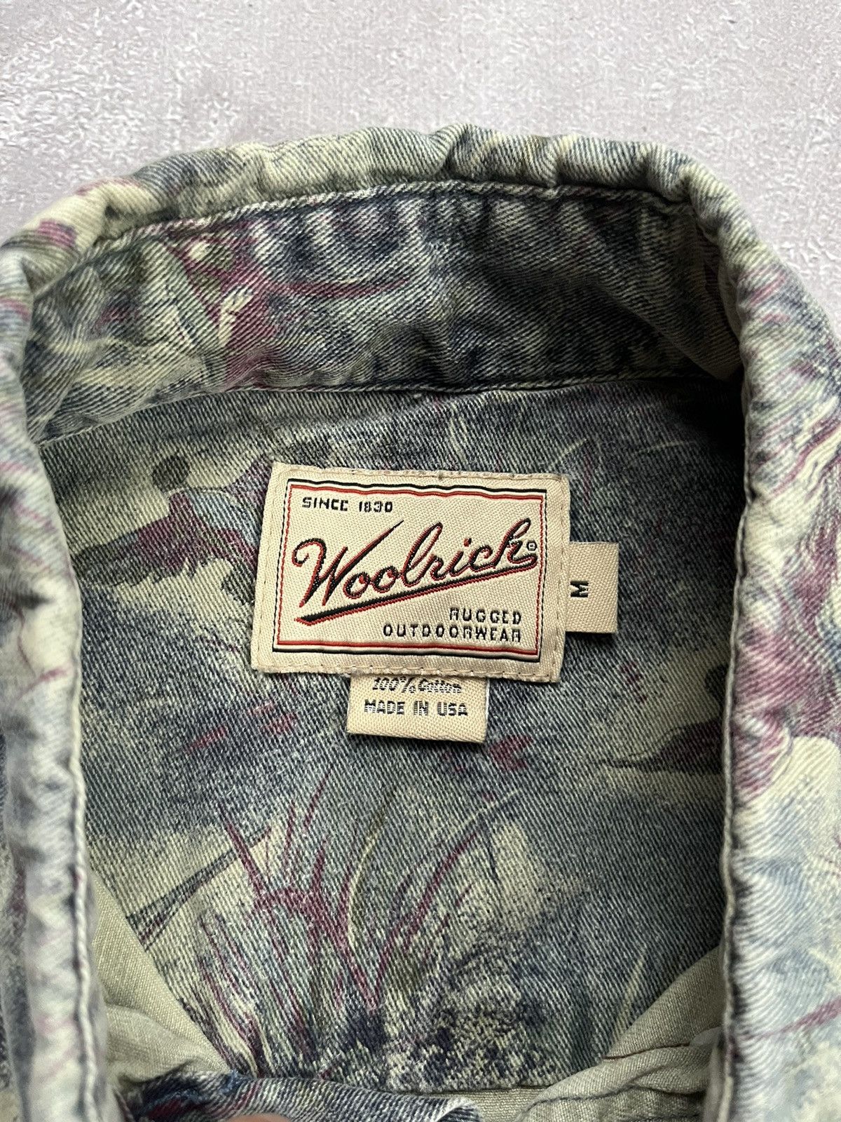 Woolrich Woolen Mills Vintage woolrich made in USA Denim Shirt Longsleeve Ducks Size US M / EU 48-50 / 2 - 7 Thumbnail