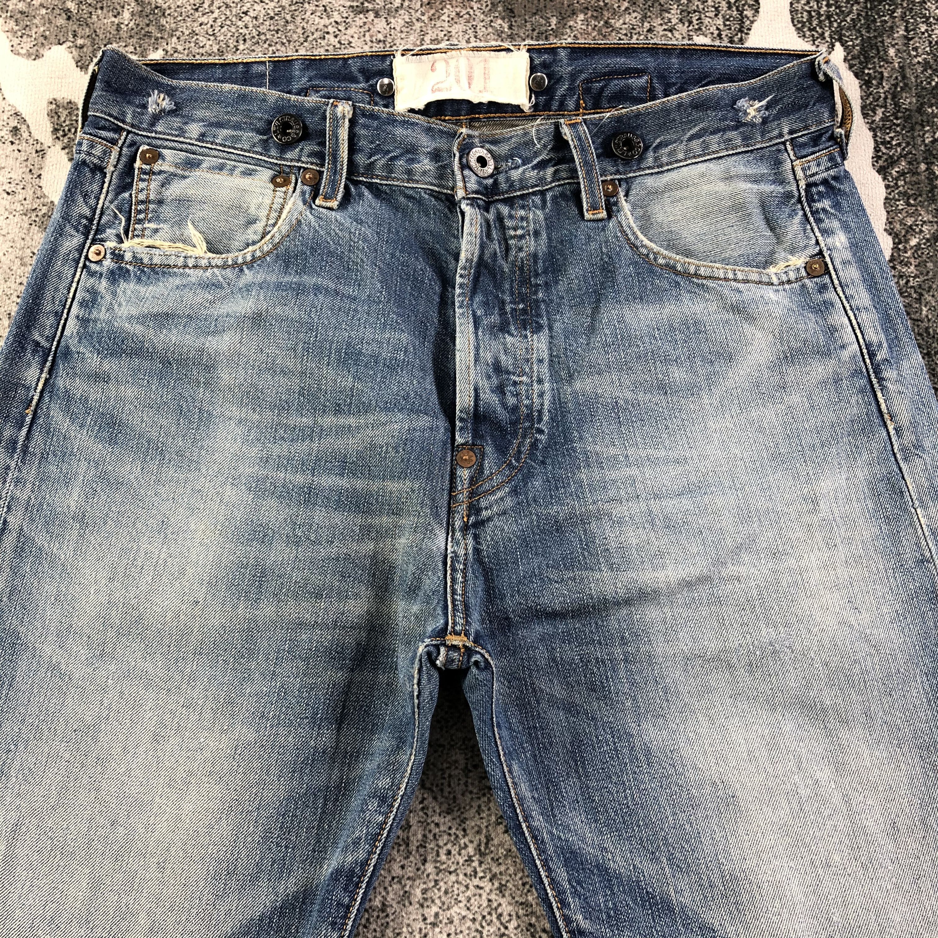 Levi's Vintage Levis 201 Jeans Dirty Distressed Denim KJ1900 Size US 32 / EU 48 - 3 Thumbnail