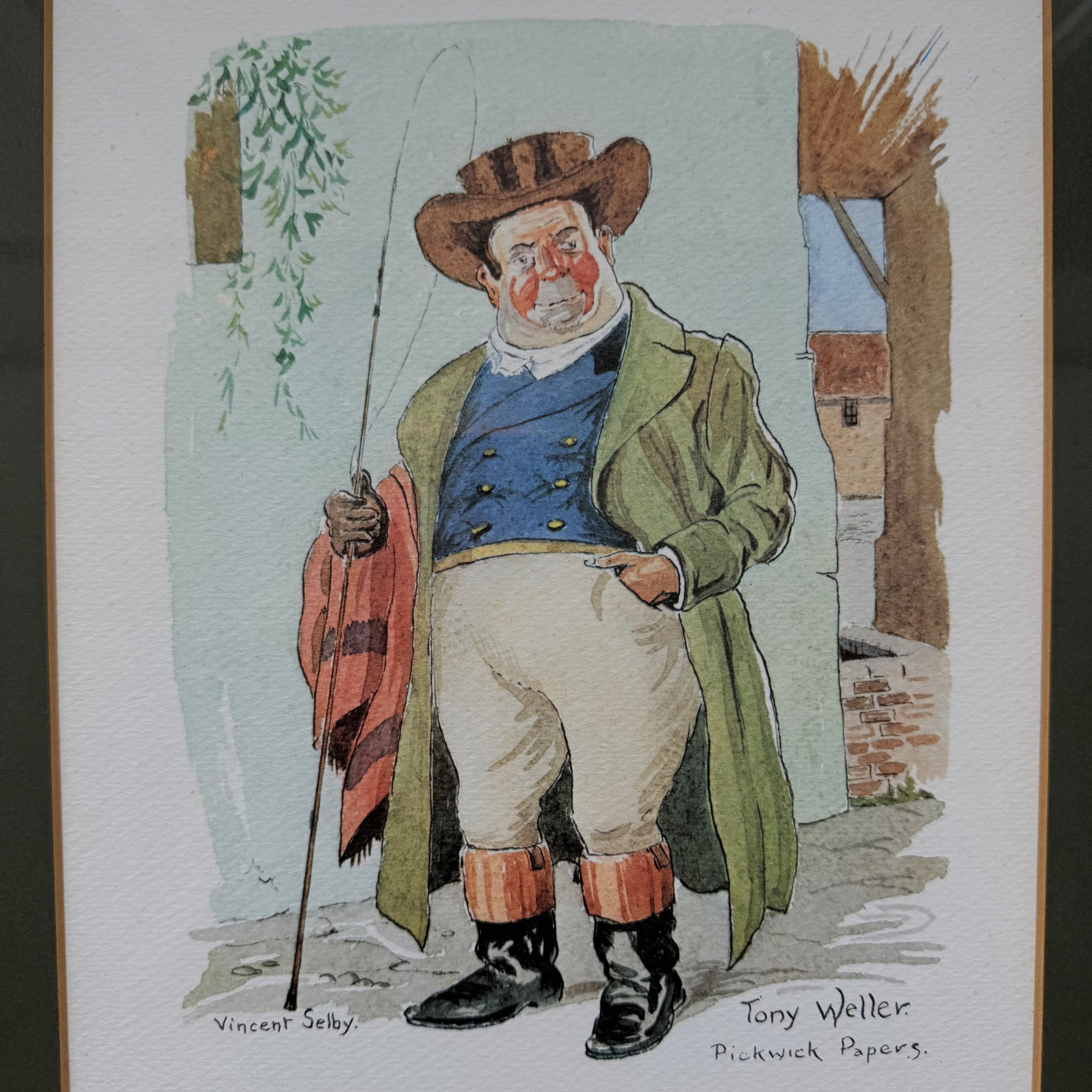 Vintage Vintage Framed Tony Weller Print Pickwick Papers Vincent Size ONE SIZE - 6 Thumbnail