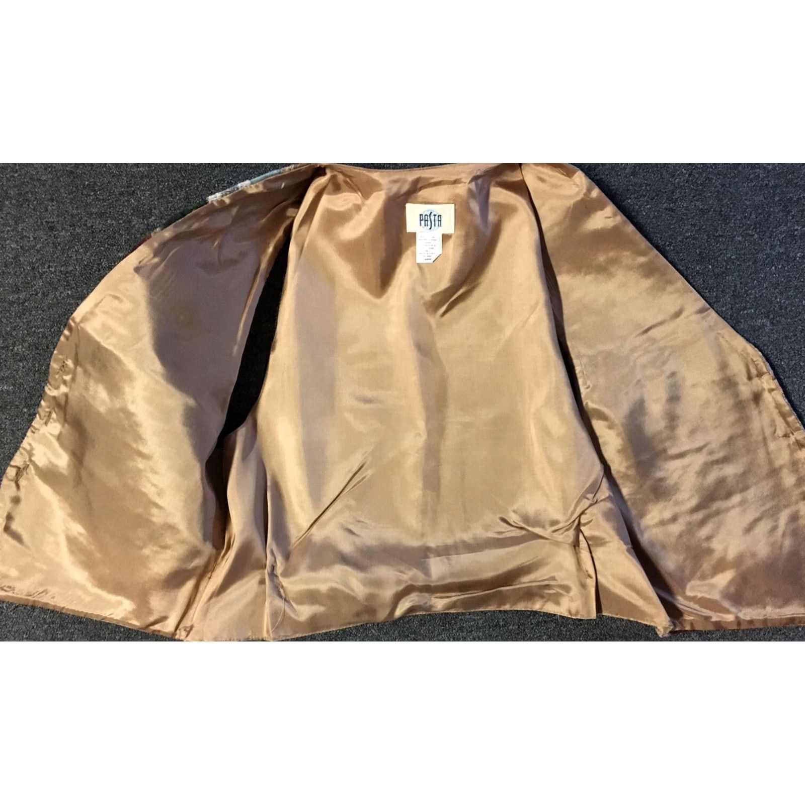 Nautica Vtg Pasta Beachfront Art Vest Women L Brown USA 70s 80s 90s Vintage Beachfront Art Vest for Women Size L / US 10 / IT 46 - 5 Thumbnail