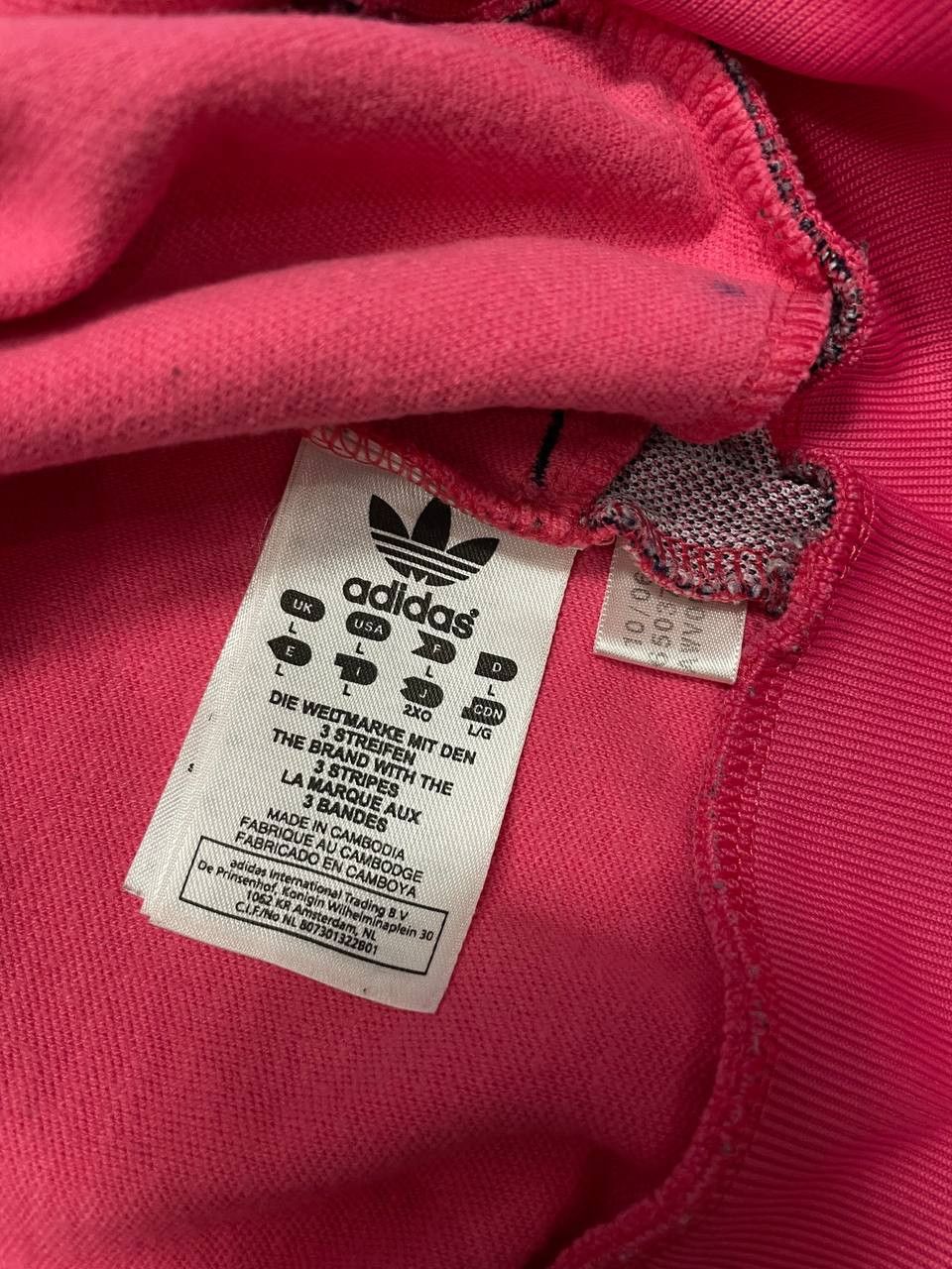 Adidas Adidas Originals Track Jacket Pink Striped Vintage Y2K Size US L / EU 52-54 / 3 - 16 Thumbnail