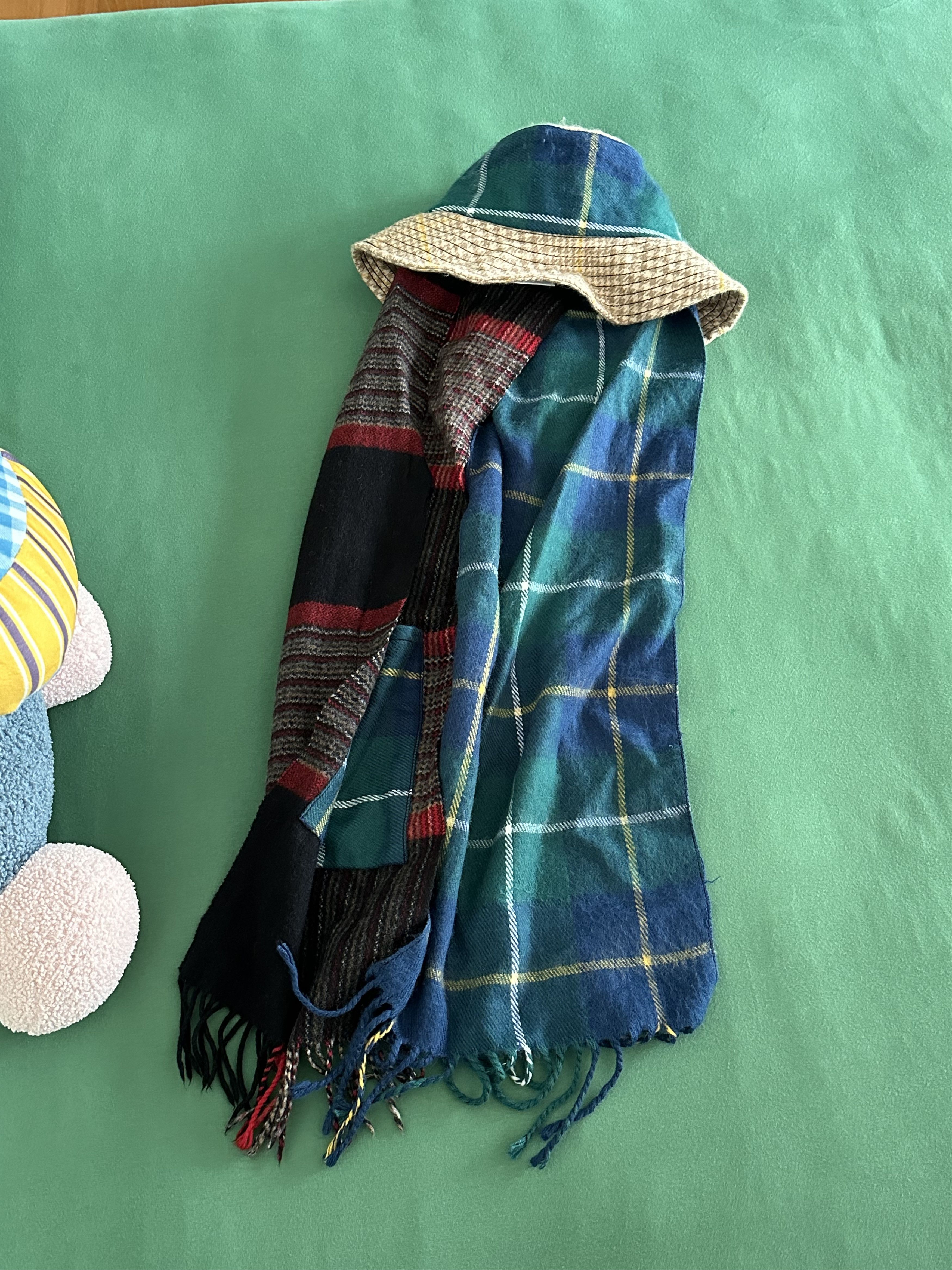 Marine Serre Marine Serre Clashing Tartans Bucket-scarf Hat Size ONE SIZE - 5 Thumbnail