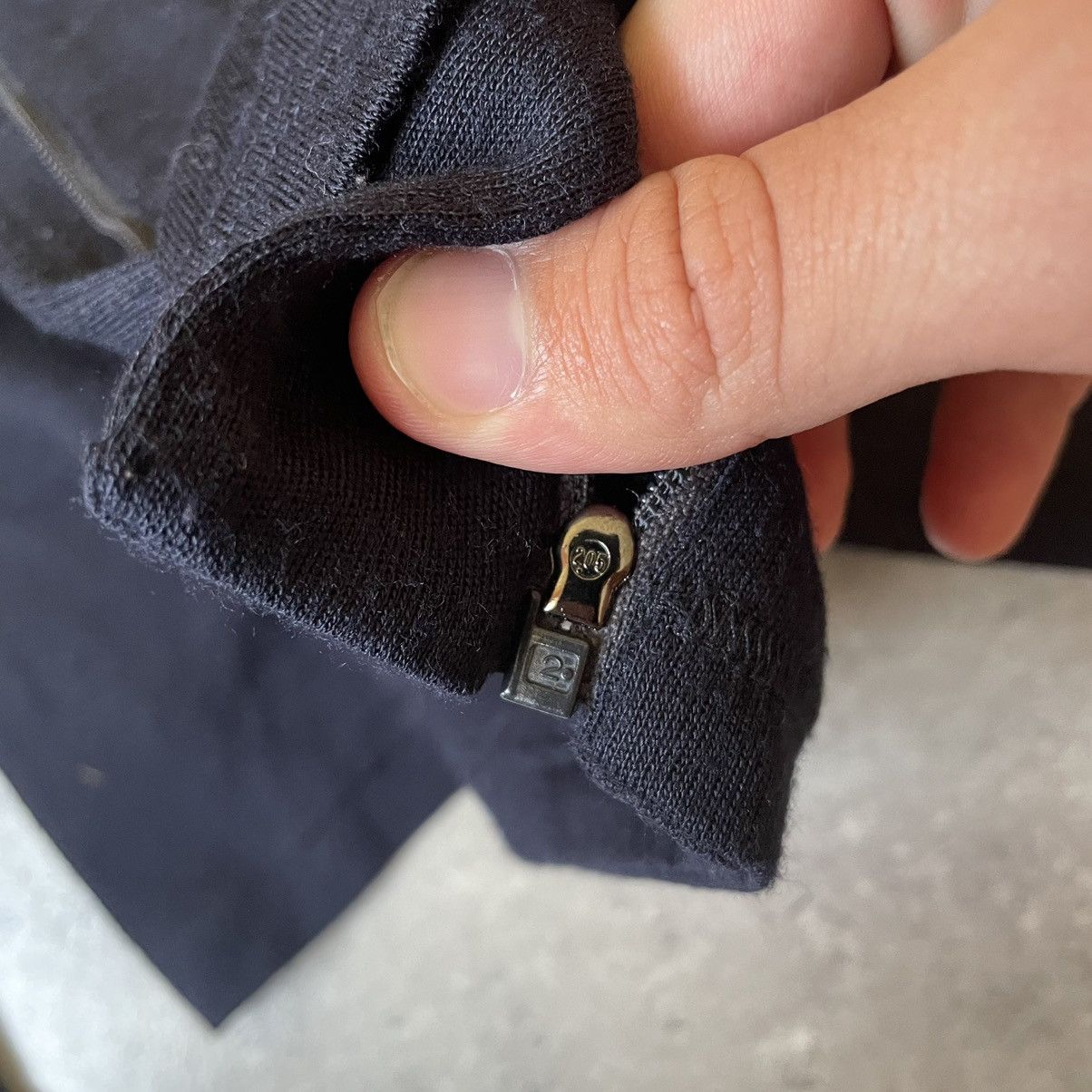 Prada × Vintage Vintage Prada Asimmetrical Zip Sweatshirt red label Size S / US 4 / IT 40 - 5 Thumbnail