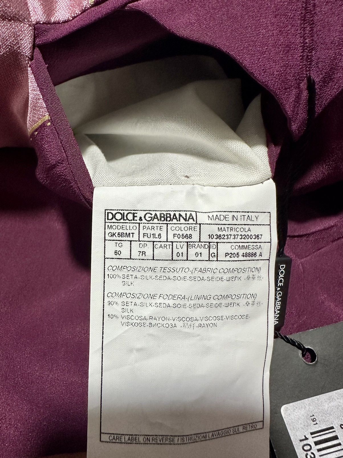 Dolce & Gabbana Dolce & Gabbana sicilia suit Size 50L - 8 Thumbnail
