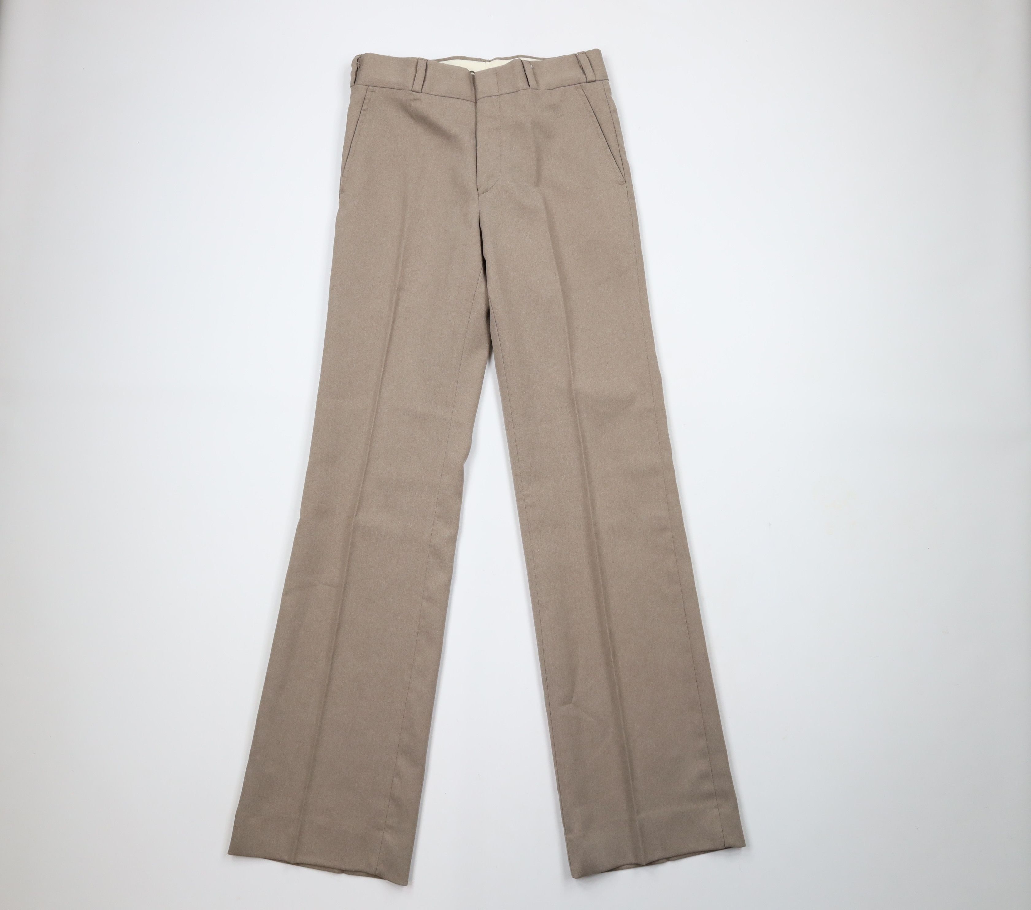 Vintage Vintage 70s Streetwear Bell Bottoms Chino Pants Beige USA Size US 29 - 1 Thumbnail