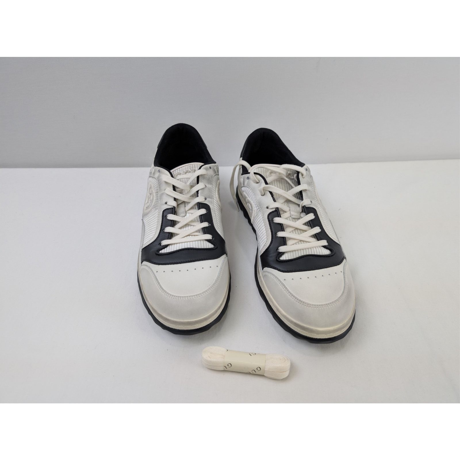 Gucci o1rshd1 Men's Mac80 GG Low Top Sneakers in Off-White Size US 12.5 / EU 45-46 - 6 Thumbnail